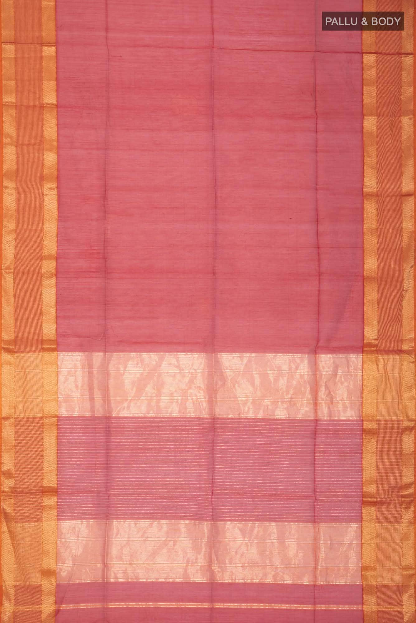 Pink Maheshwari Silk Cotton Saree