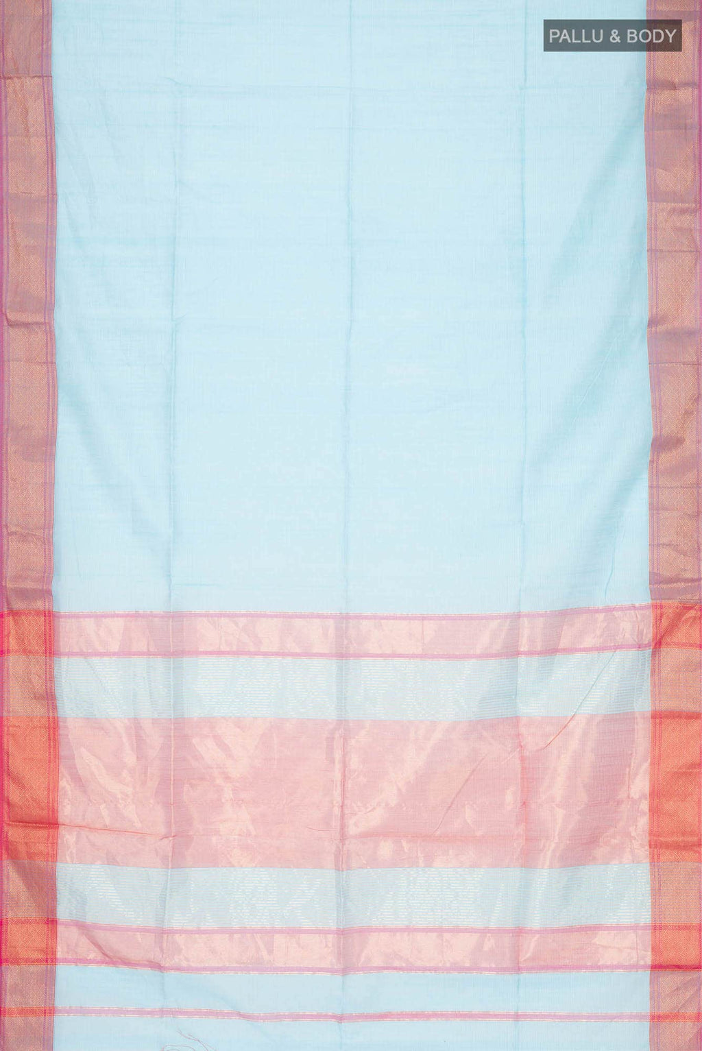 Blue Blended Maheshwari Silk Cotton Saree