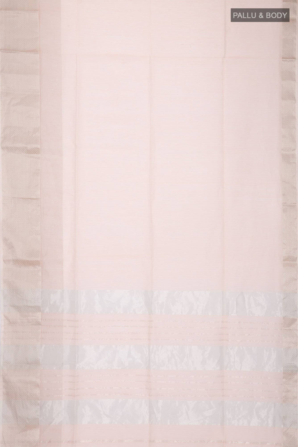 Peach Maheshwari Silk Cotton Saree
