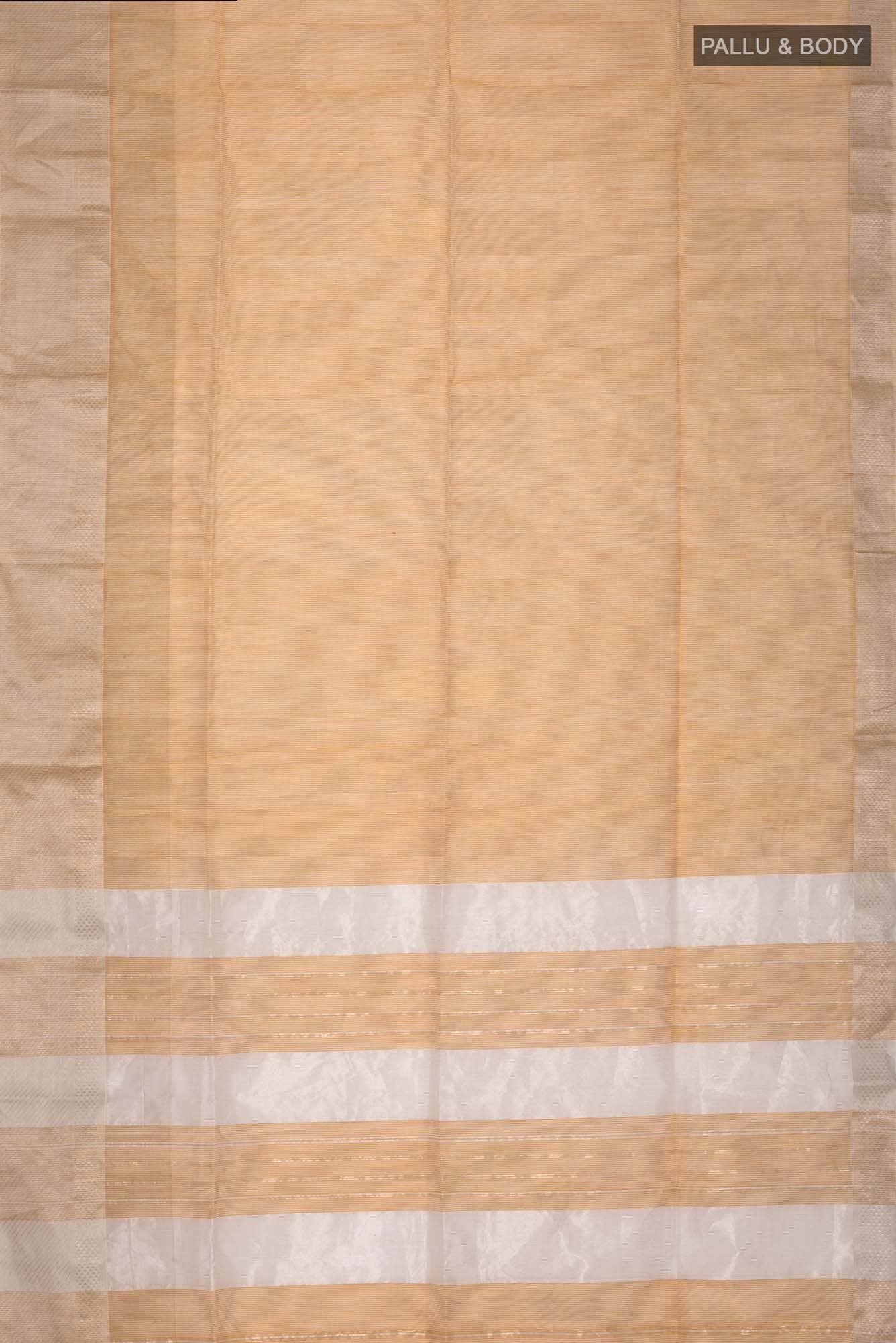 Orange Maheshwari Silk Cotton Saree