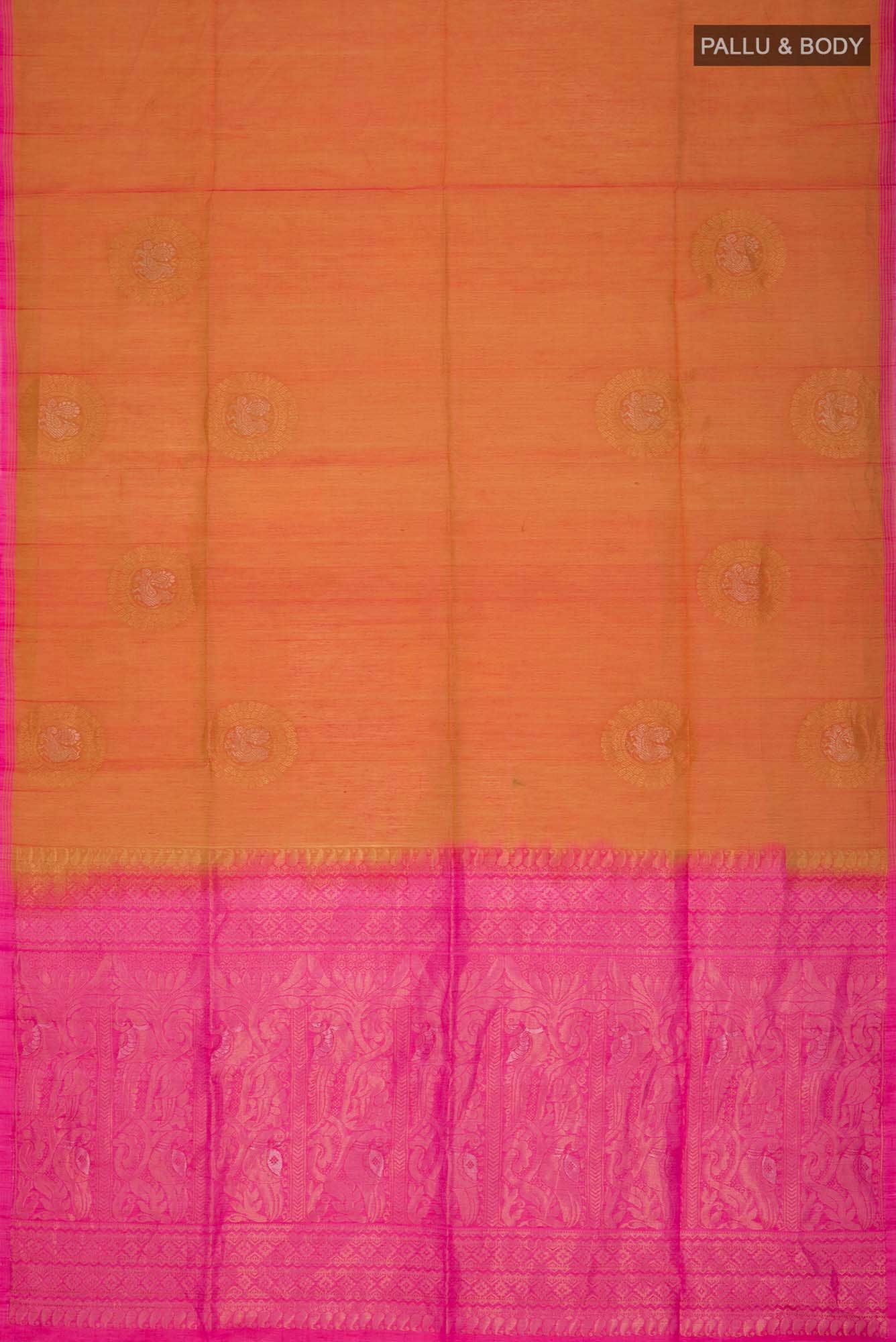 Mustard Silk Cotton Saree