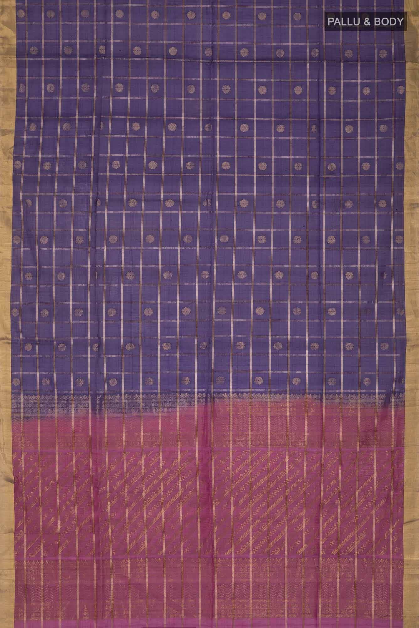Blue Silk Cotton Saree