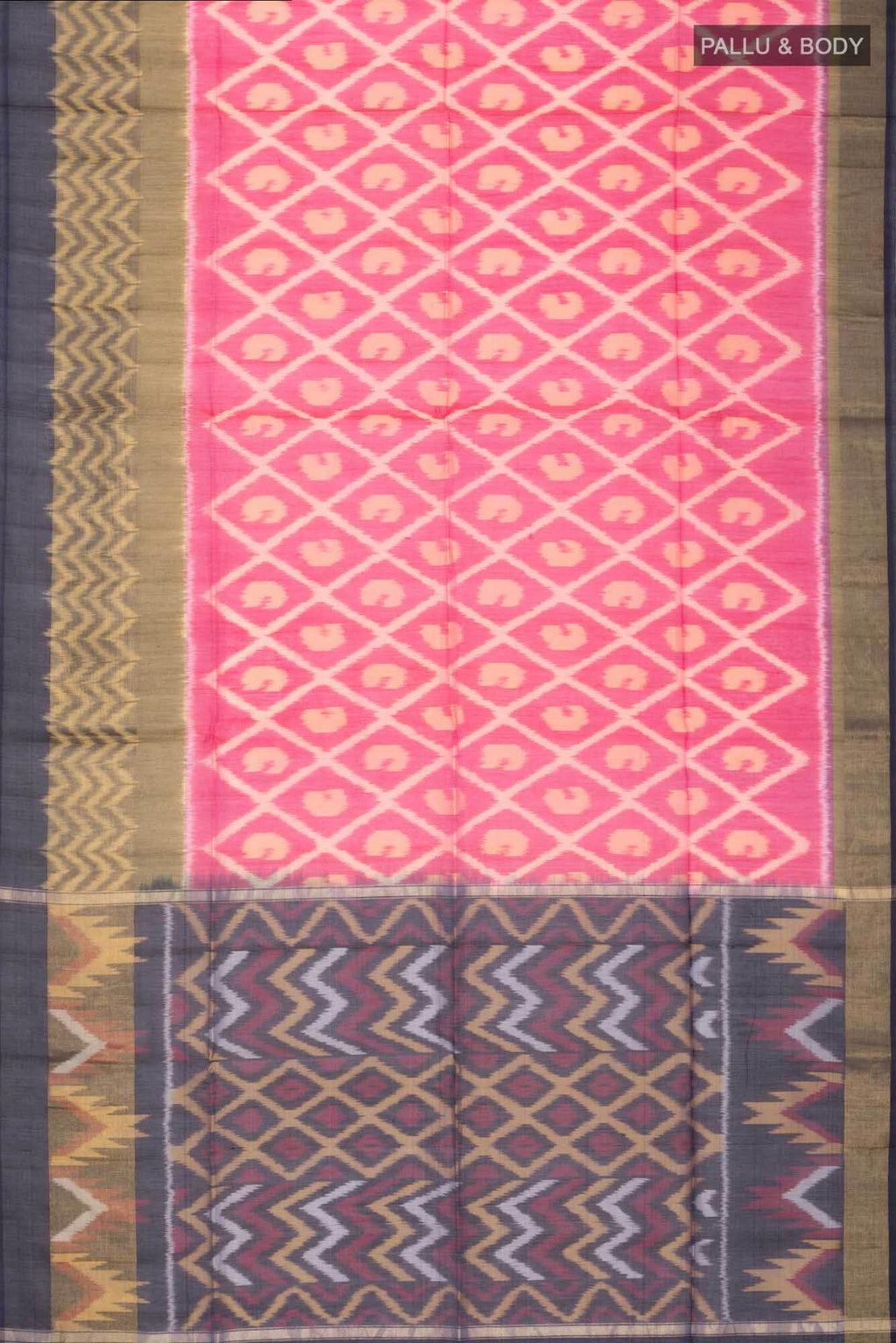 Pink Silk Cotton Saree