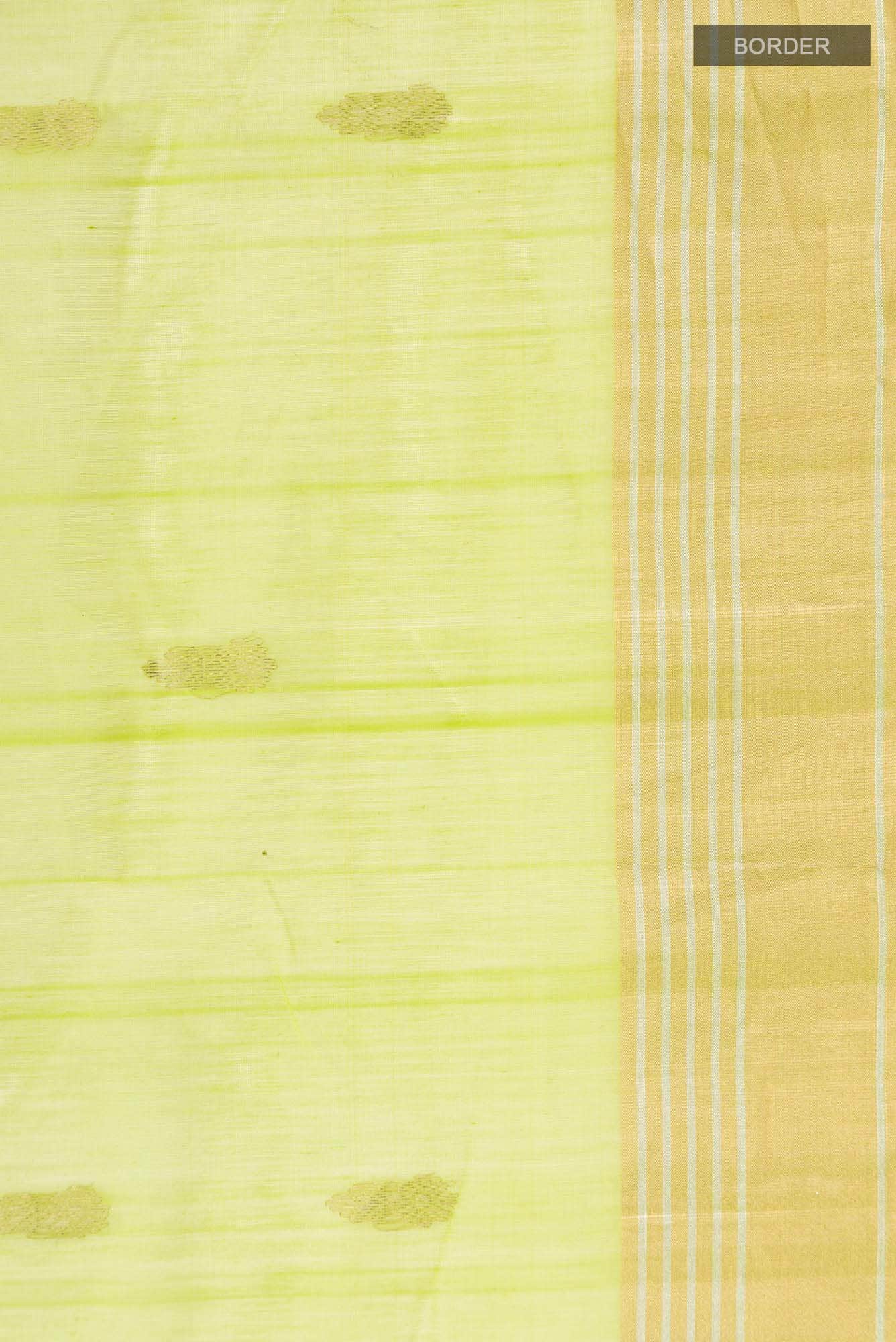 Green Chanderi Silk Cotton Saree
