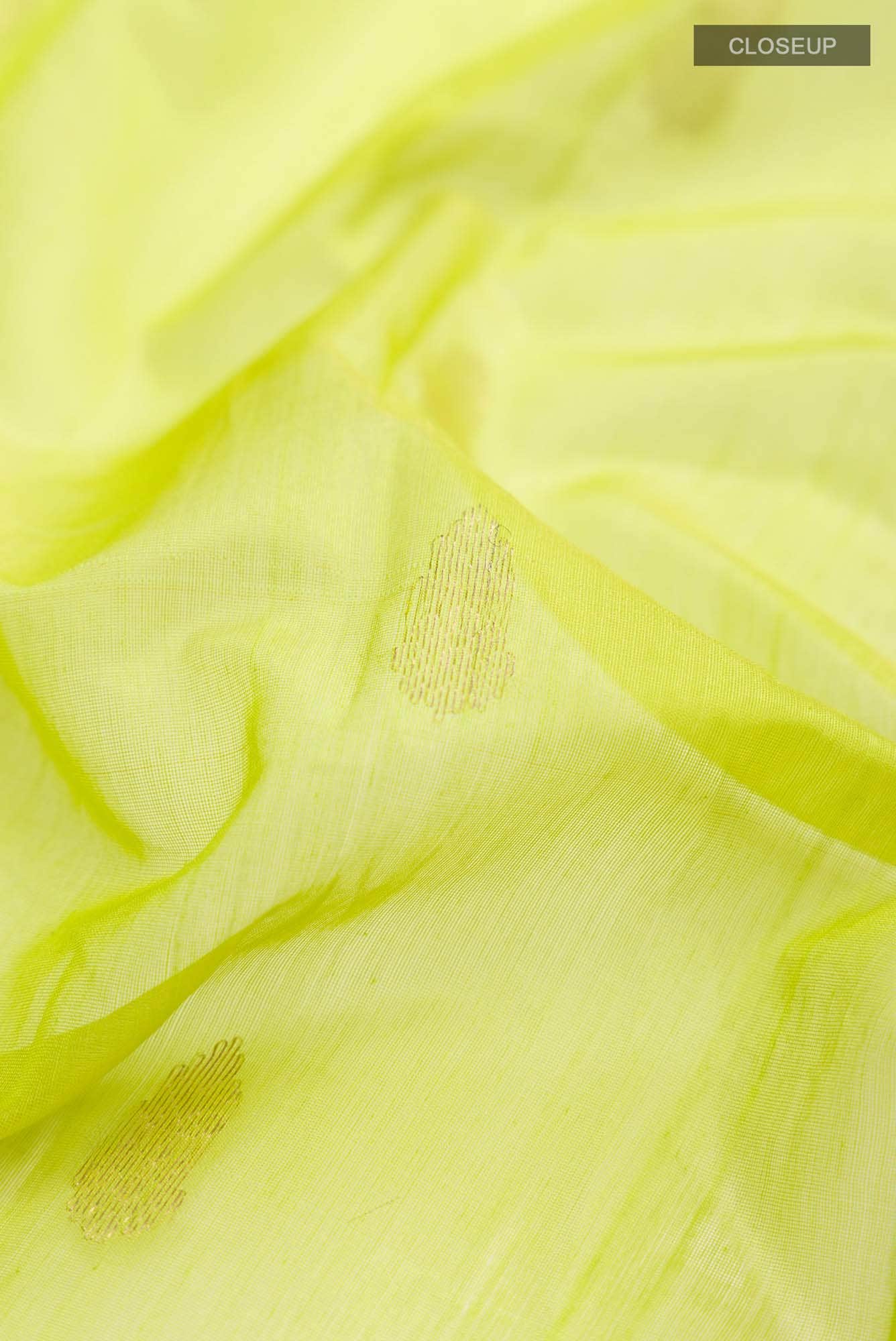 Green Chanderi Silk Cotton Saree