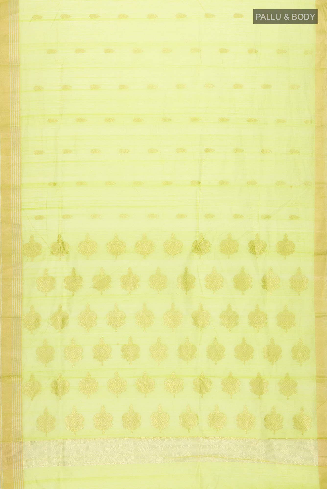 Green Chanderi Silk Cotton Saree