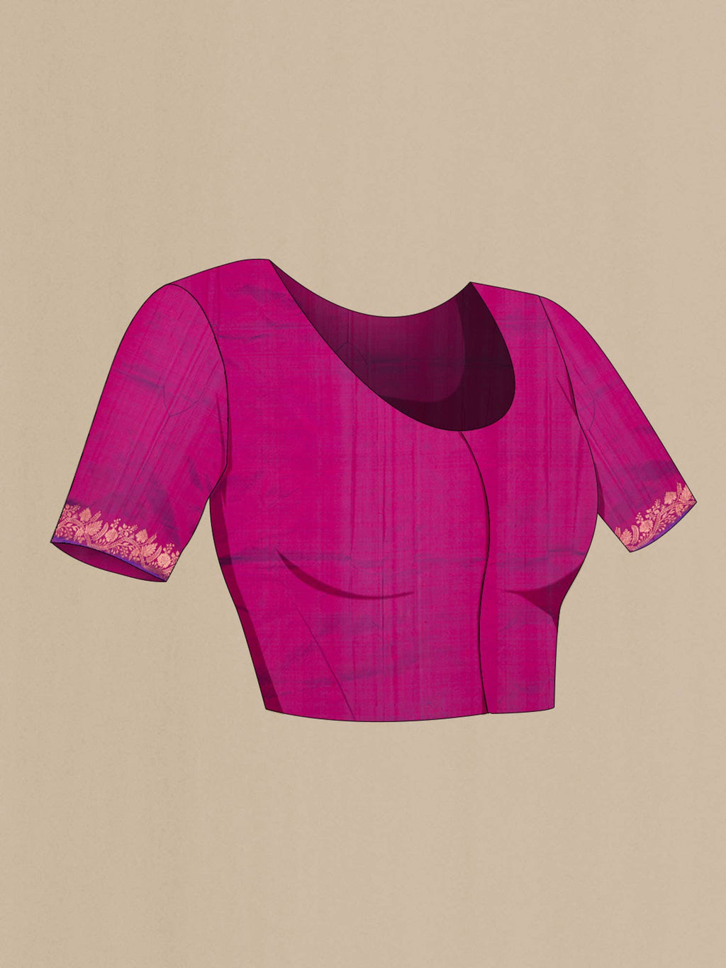 Purple Banarasi Katan Silk Saree