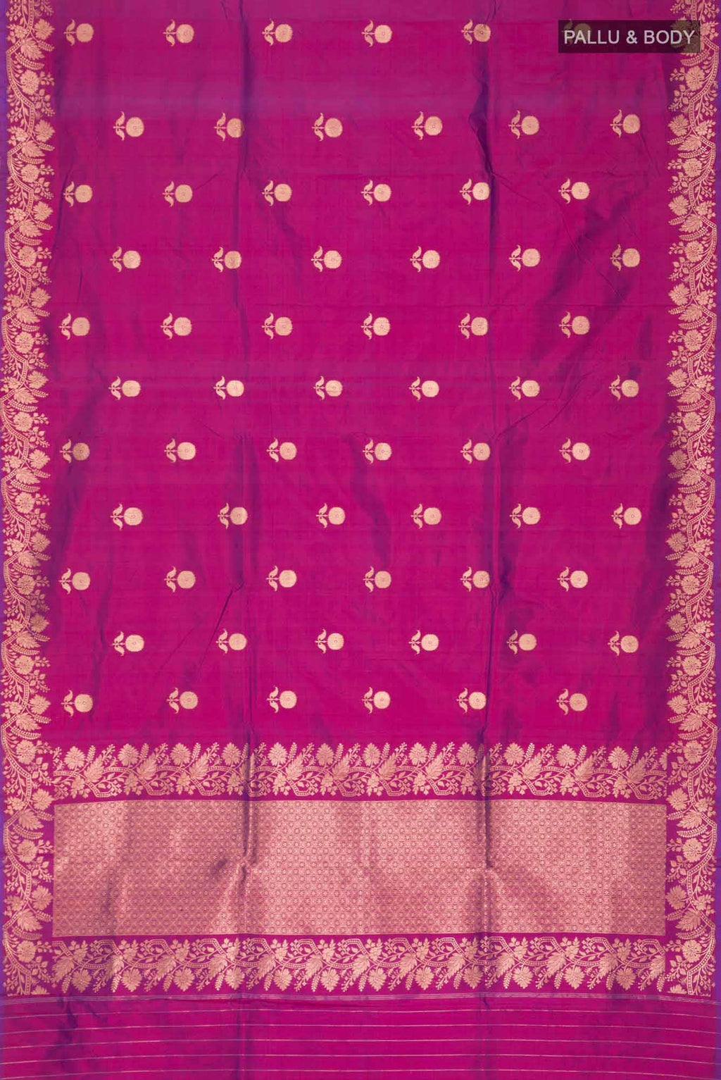 Purple Banarasi Katan Silk Saree