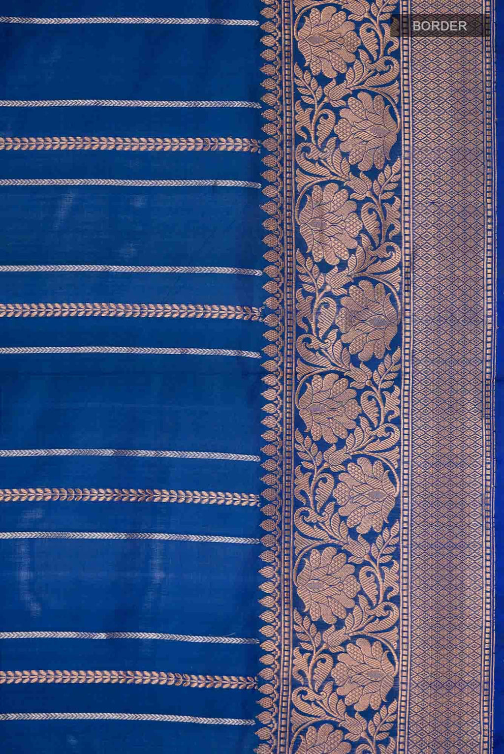 Blue Banarasi Katan Silk Saree