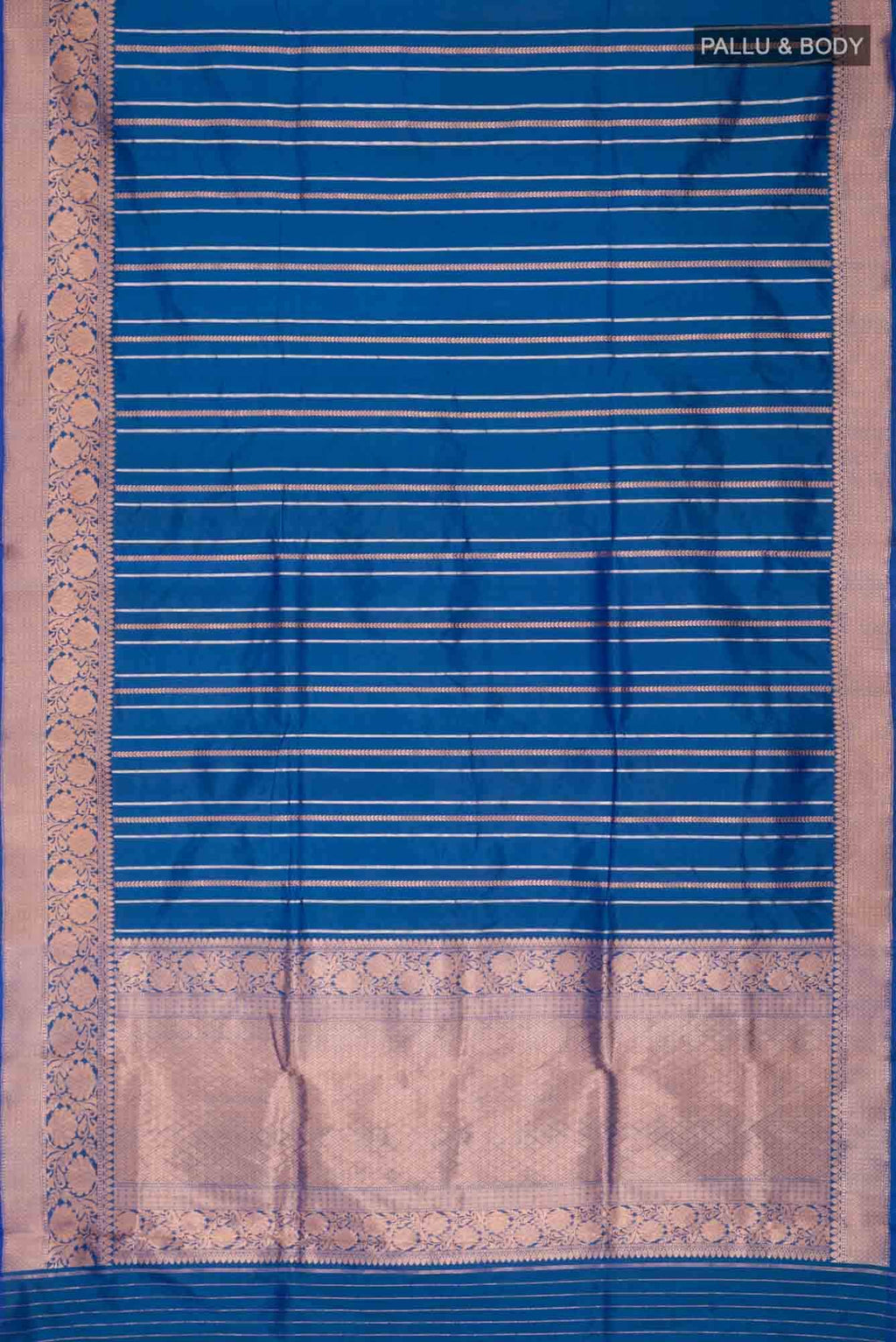 Blue Banarasi Katan Silk Saree