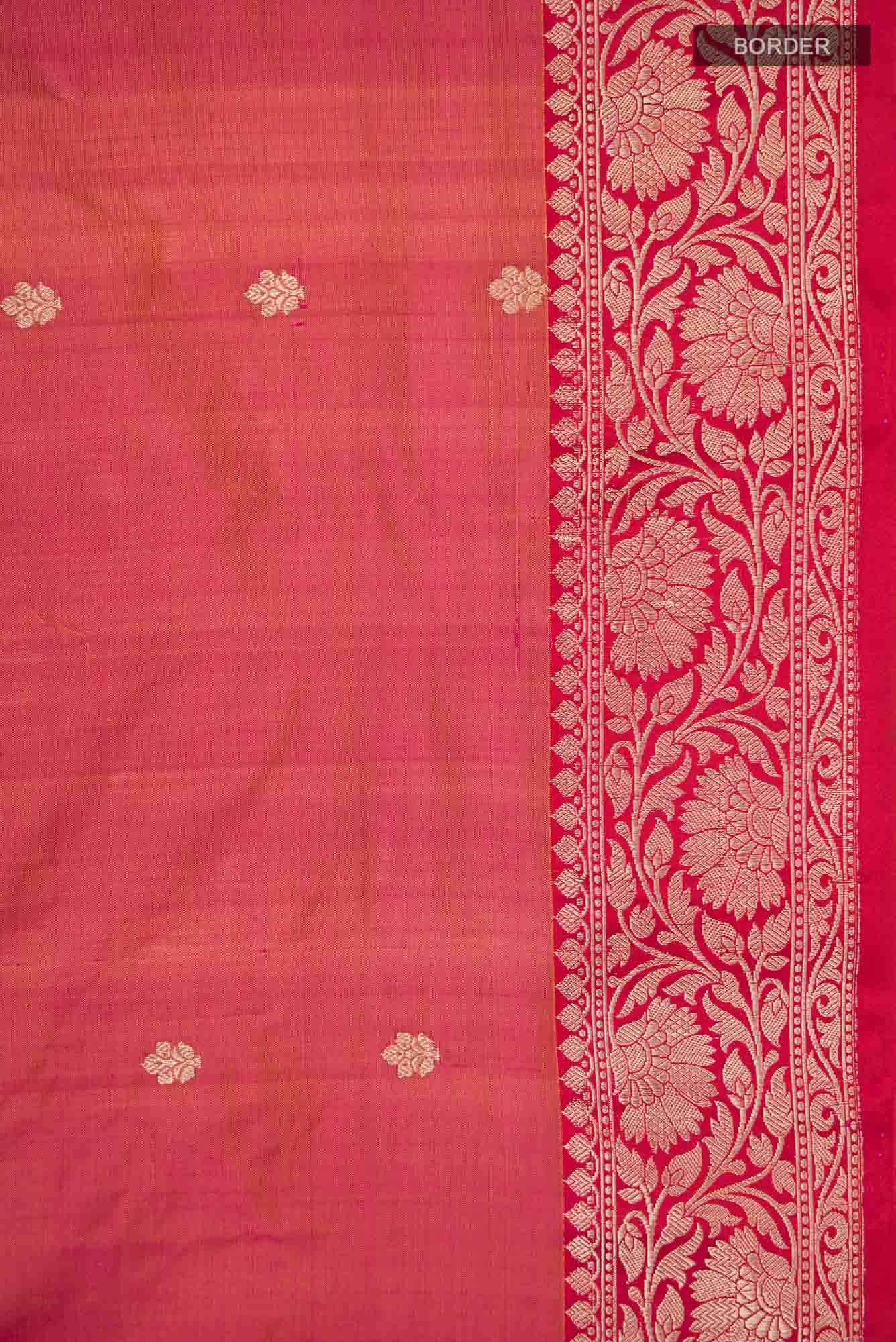 Pink Banarasi Katan Silk Saree