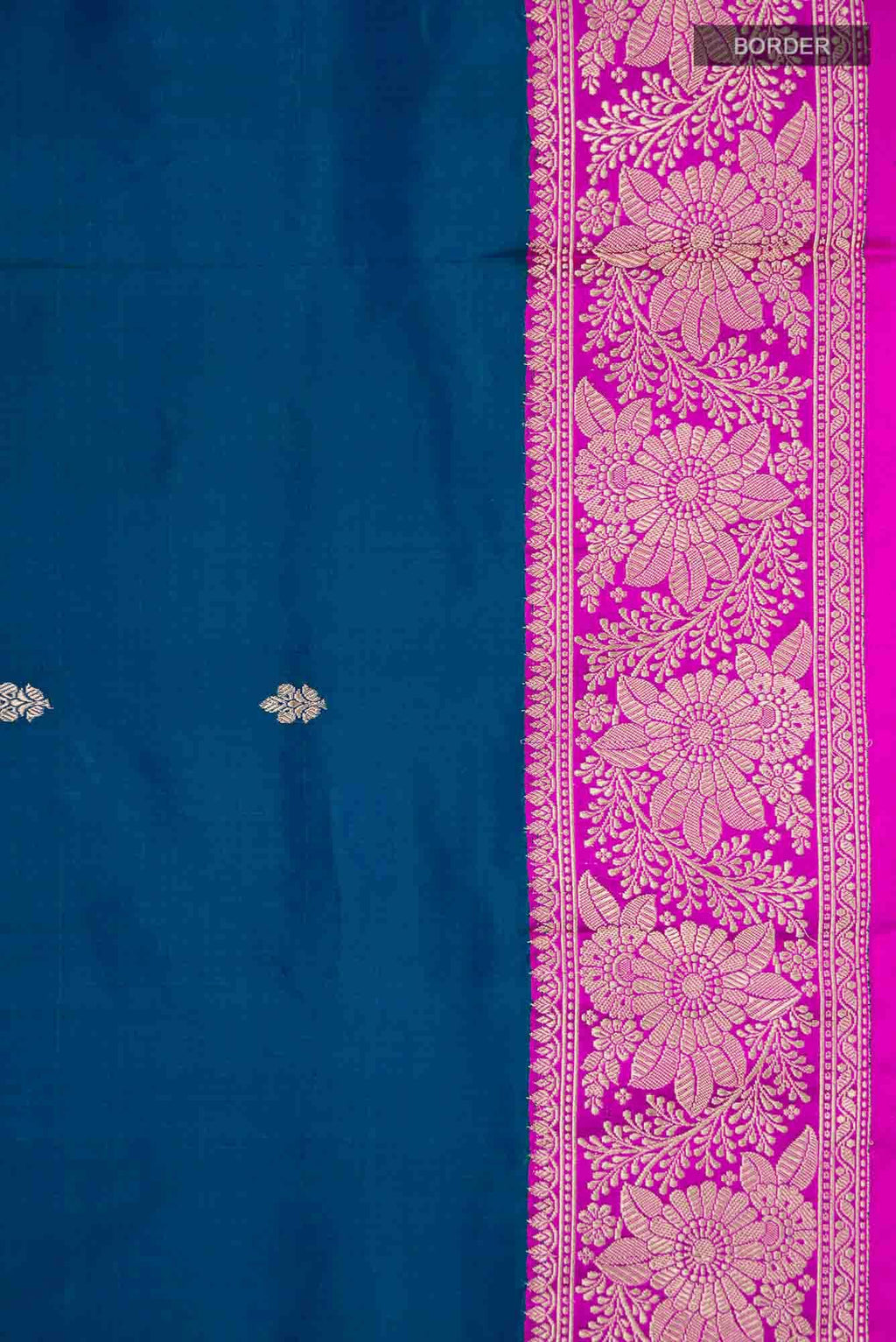 Blue Banarasi Katan Silk Saree