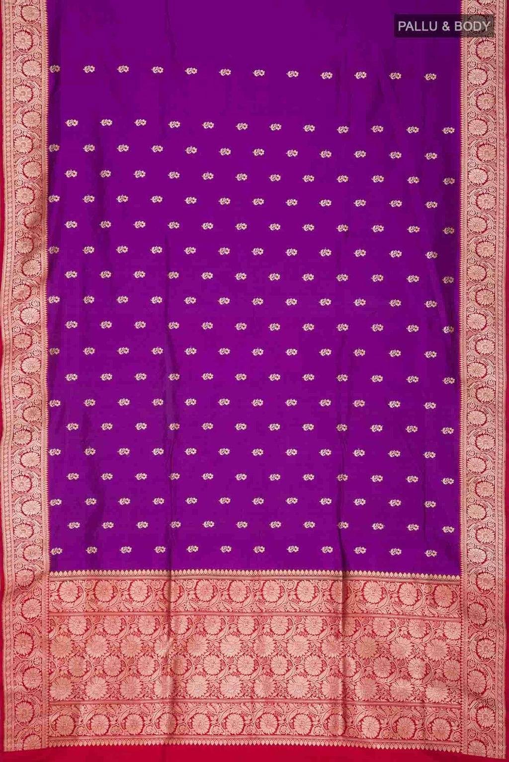 Purple Banarasi Katan Silk Saree