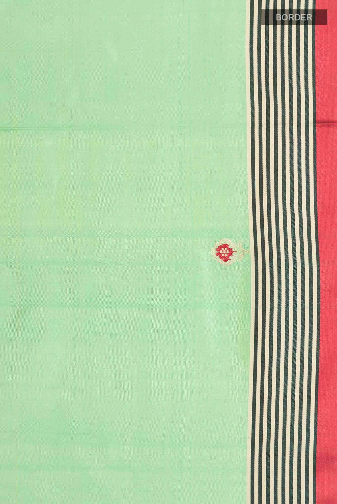 Green Banarasi Katan Silk Saree