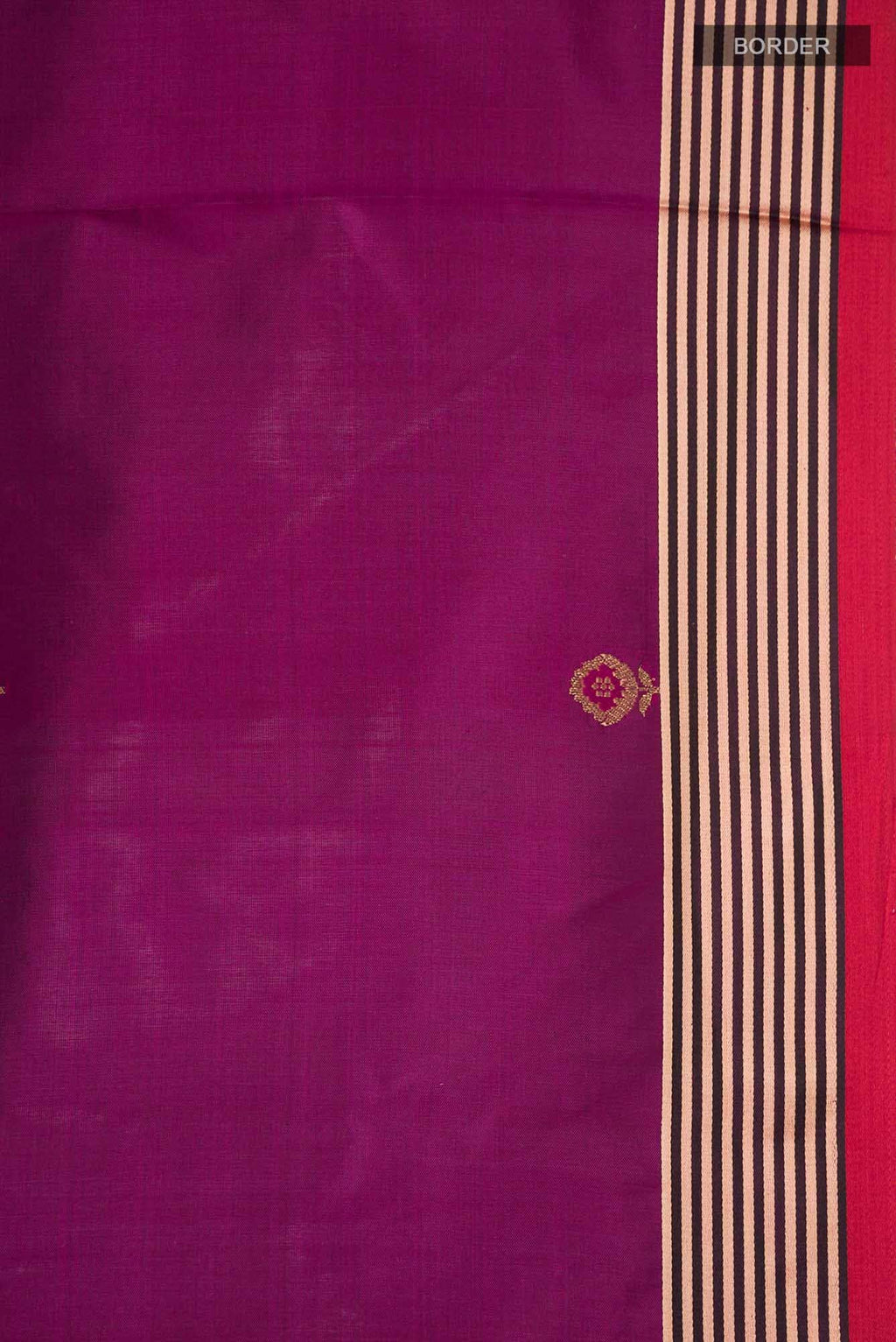 Magenta Banarasi Katan Silk Saree