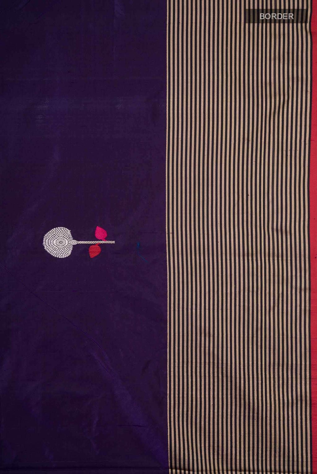 Violet Banarasi Katan Silk Saree