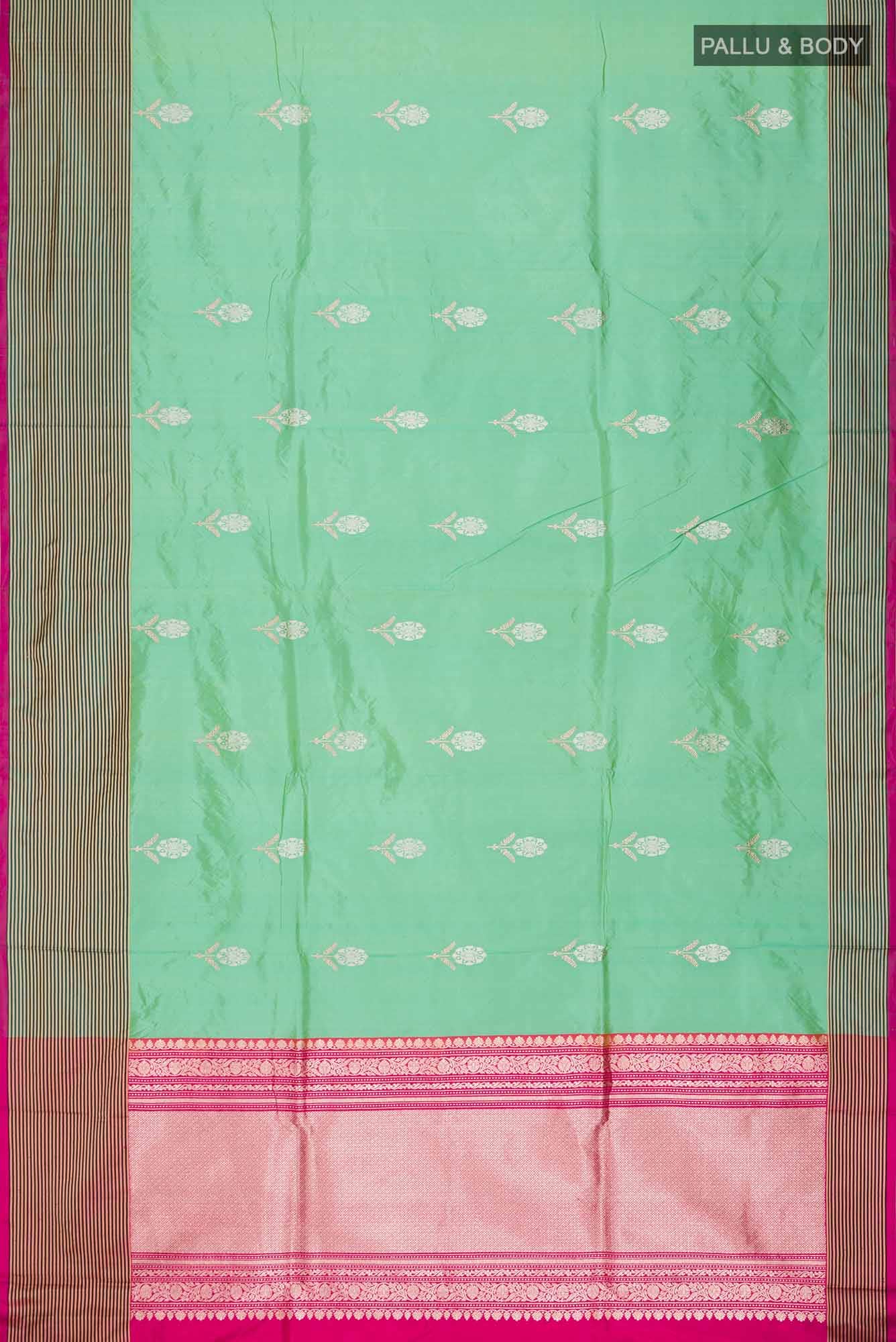 Green Banarasi Katan Silk Saree