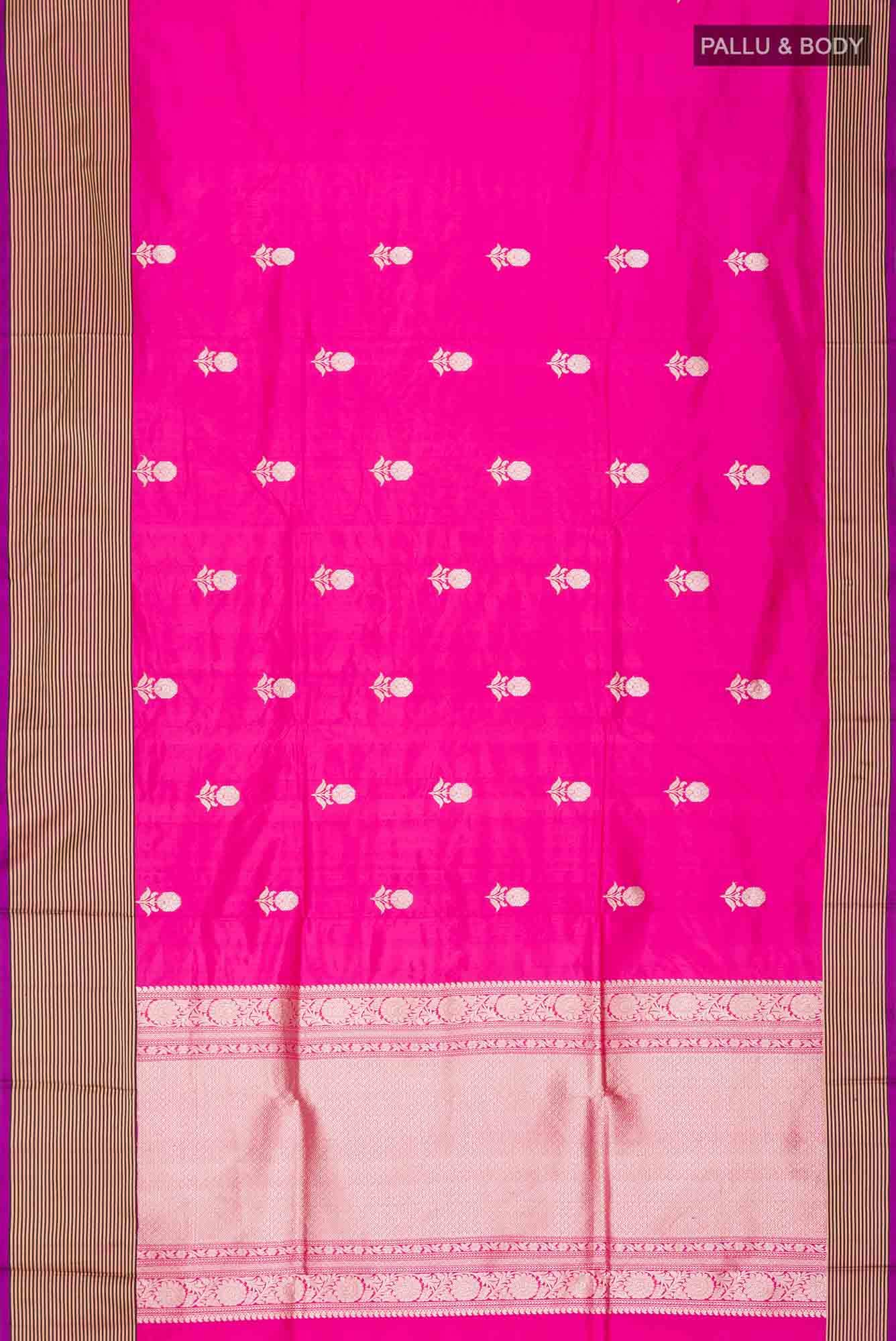 Pink Banarasi Katan Silk Saree