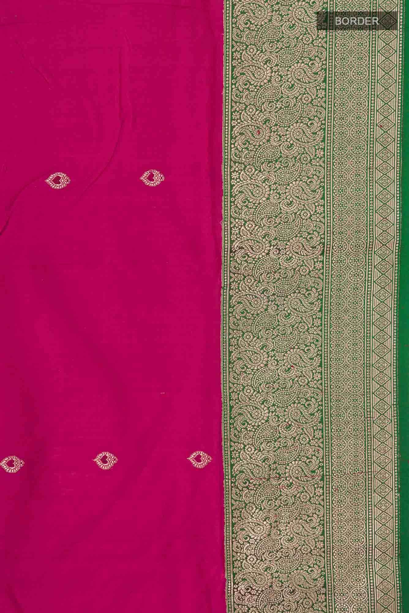 Pink Banarasi Katan Silk Saree