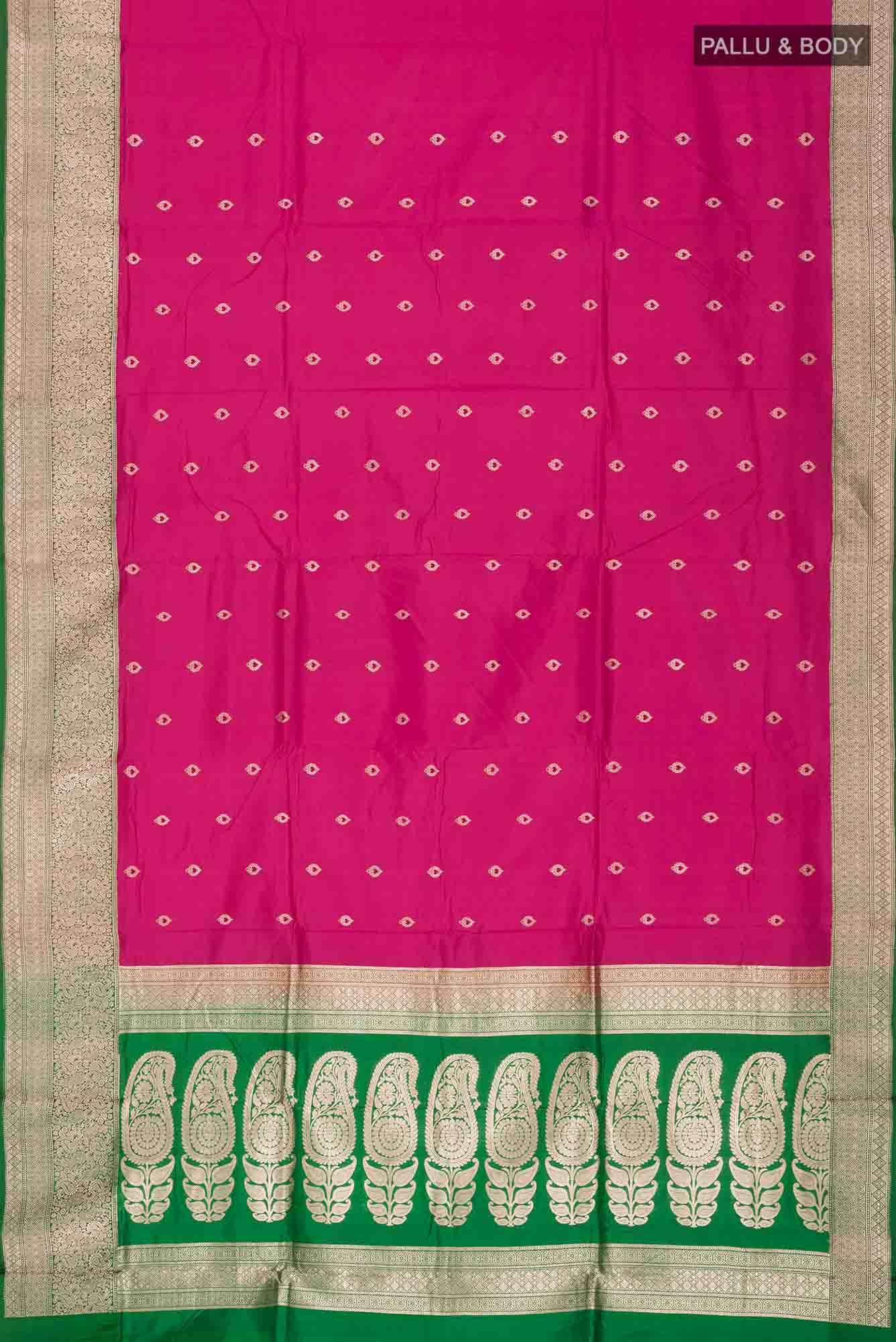 Pink Banarasi Katan Silk Saree