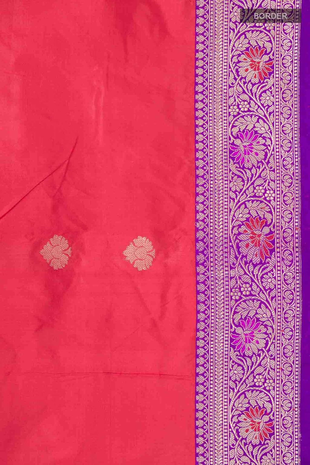 Red Banarasi Katan Silk Saree