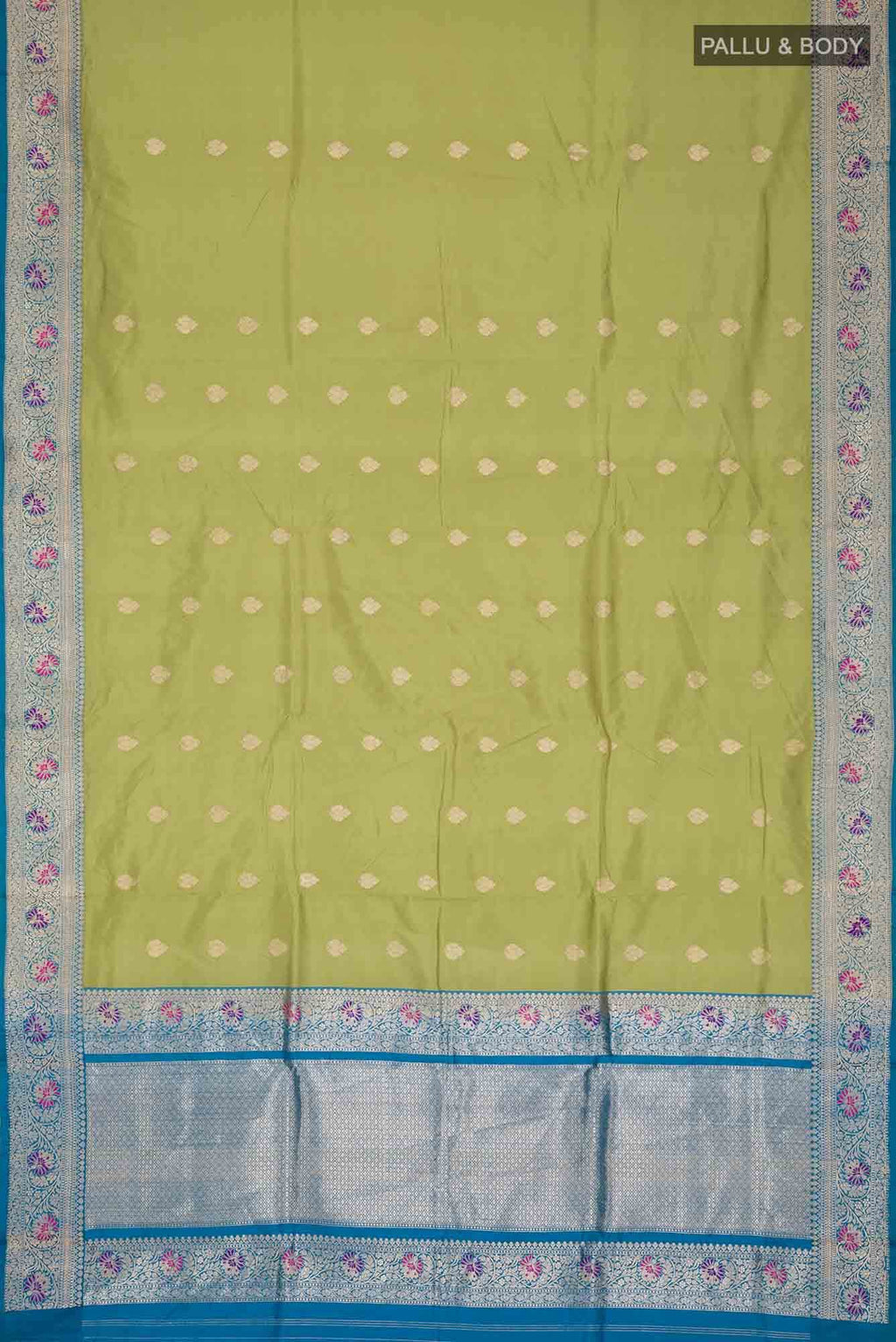 Green Banarasi Katan Silk Saree