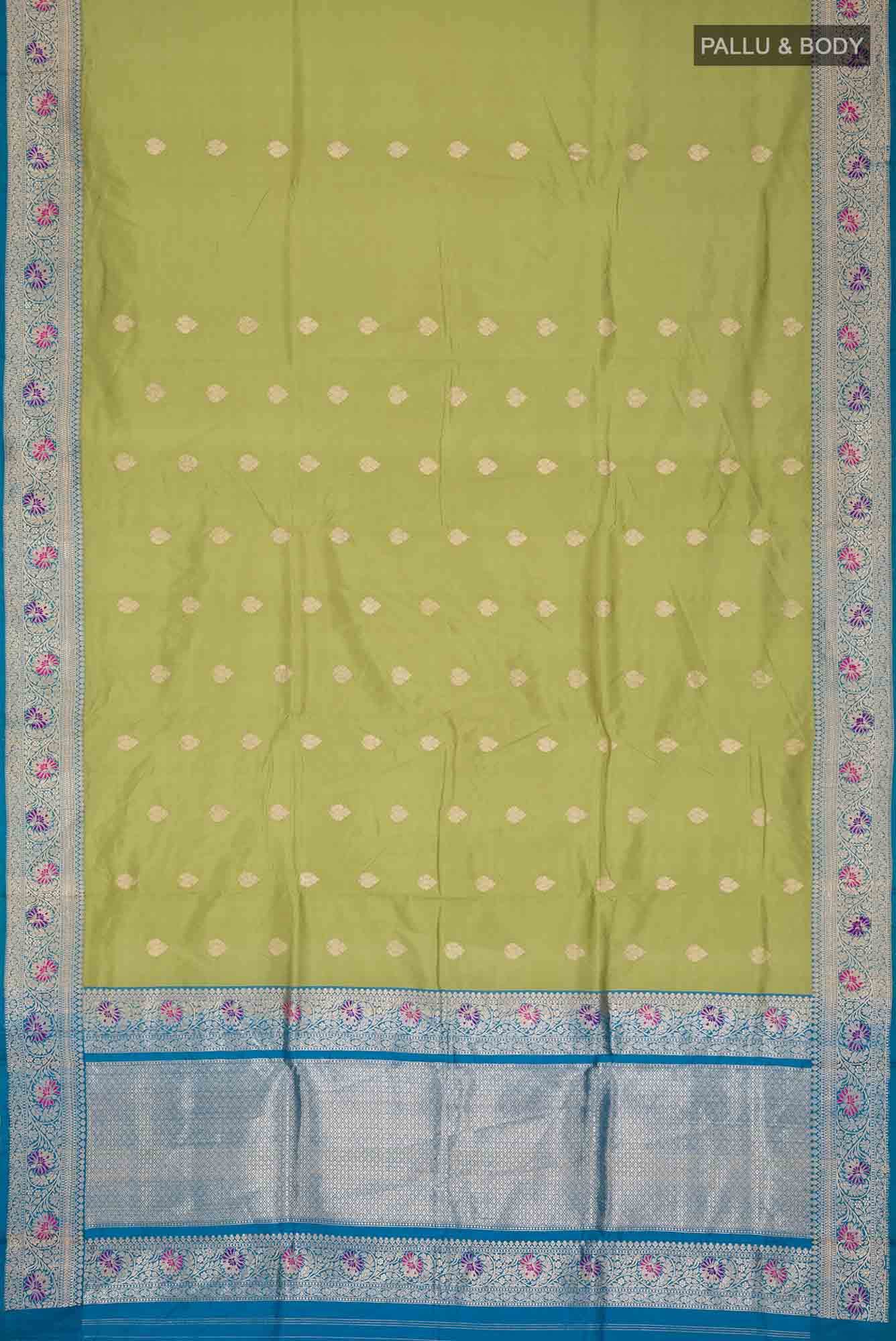 Green Banarasi Katan Silk Saree