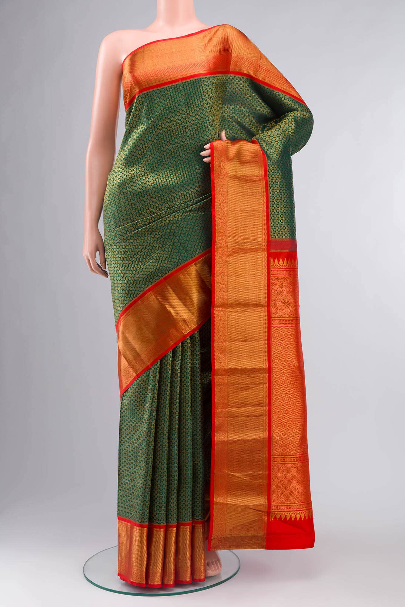 Green Kanchipuram Silk Saree