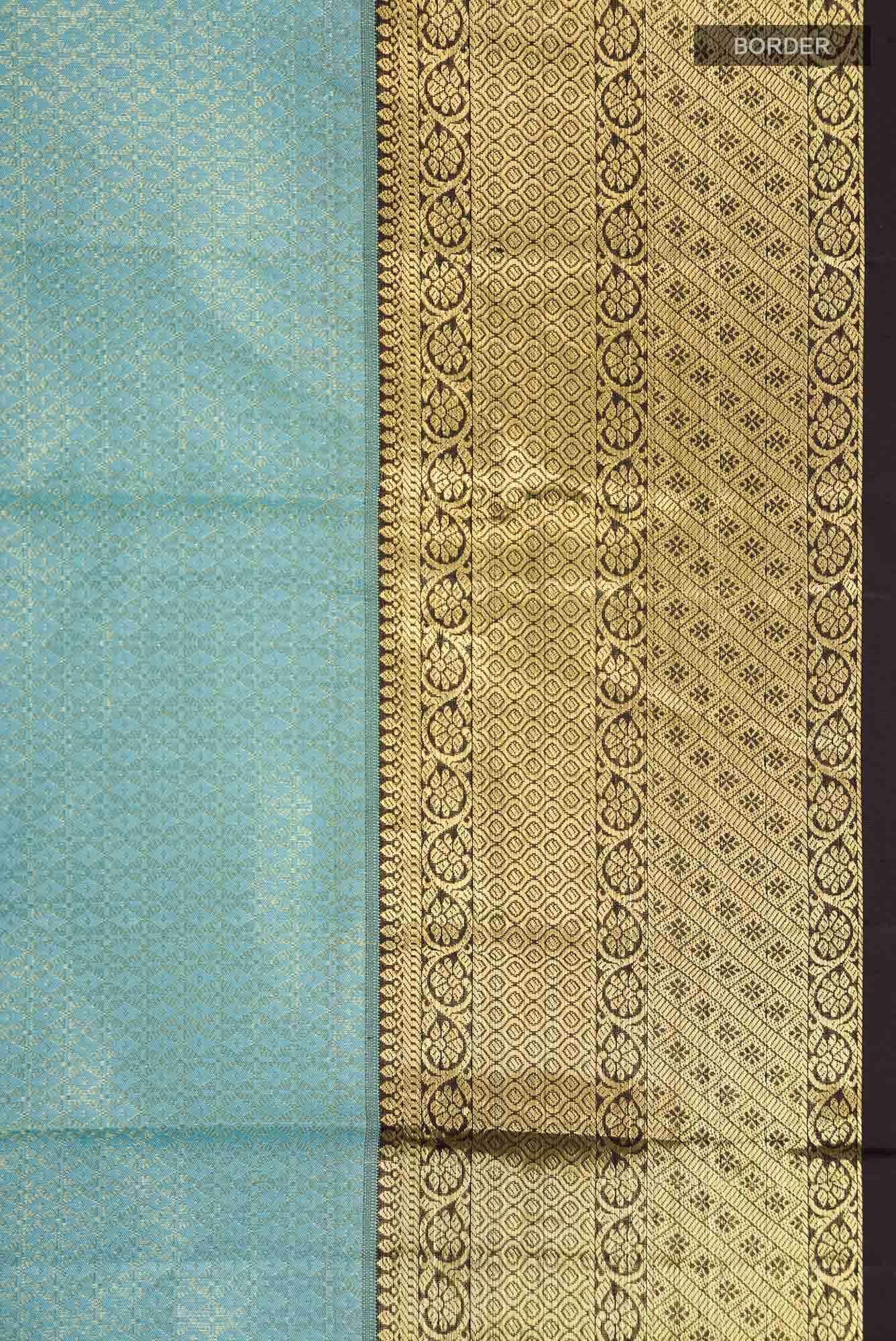 Blue Kanchipuram Silk Saree