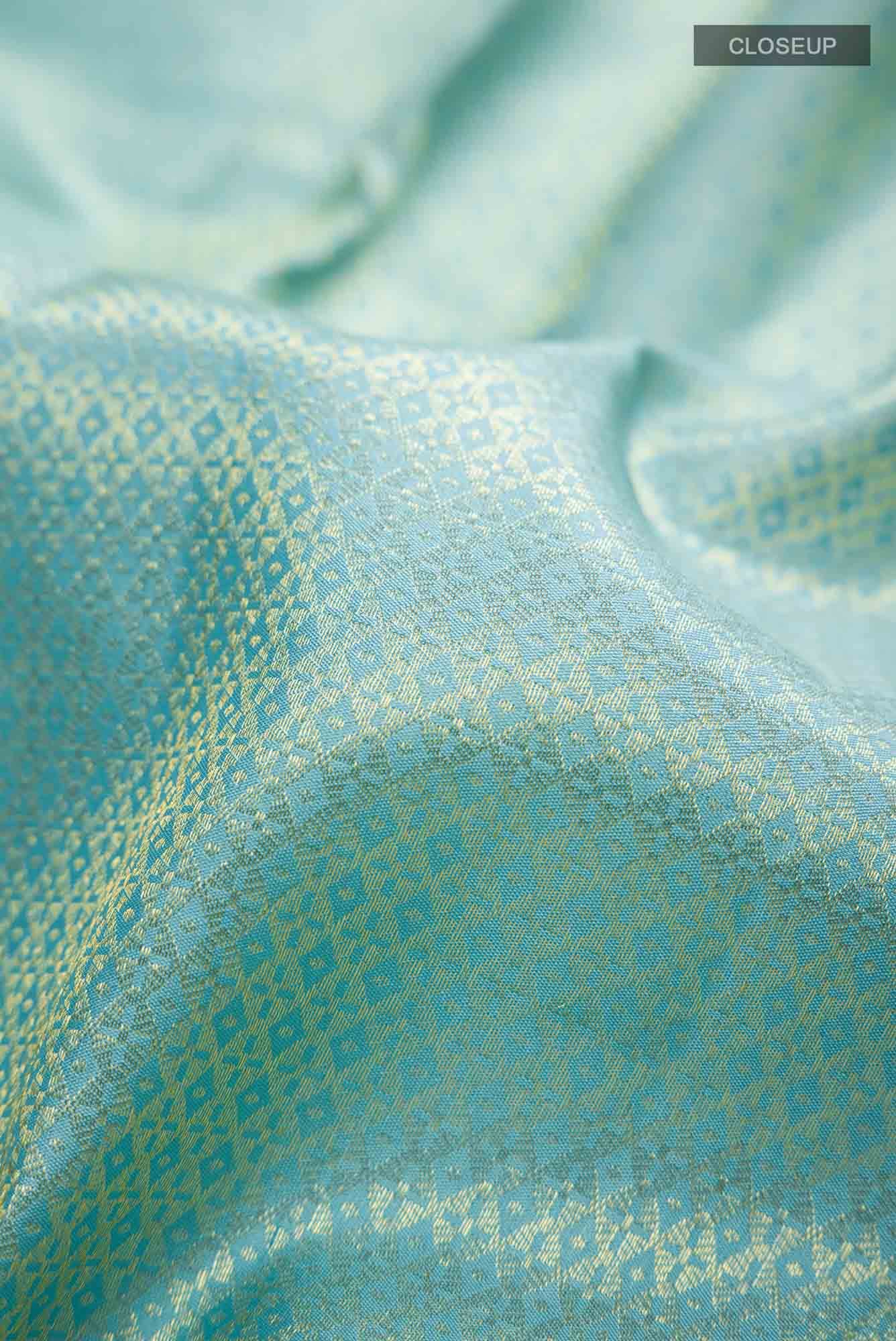 Blue Kanchipuram Silk Saree
