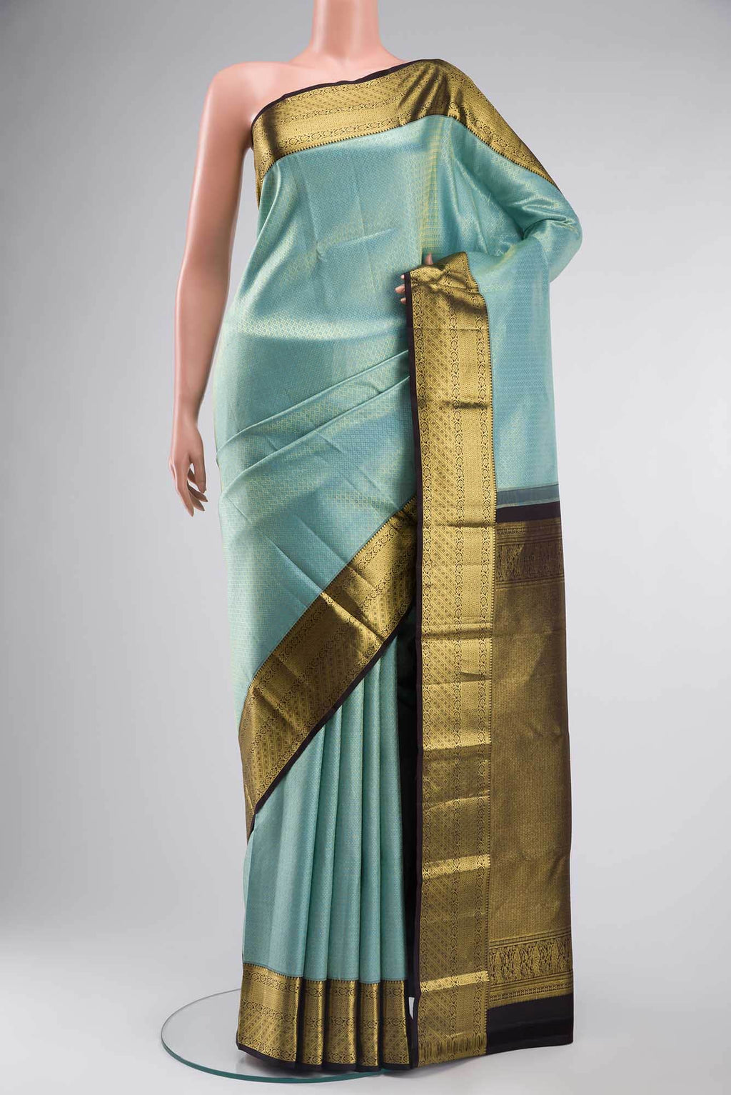 Blue Kanchipuram Silk Saree