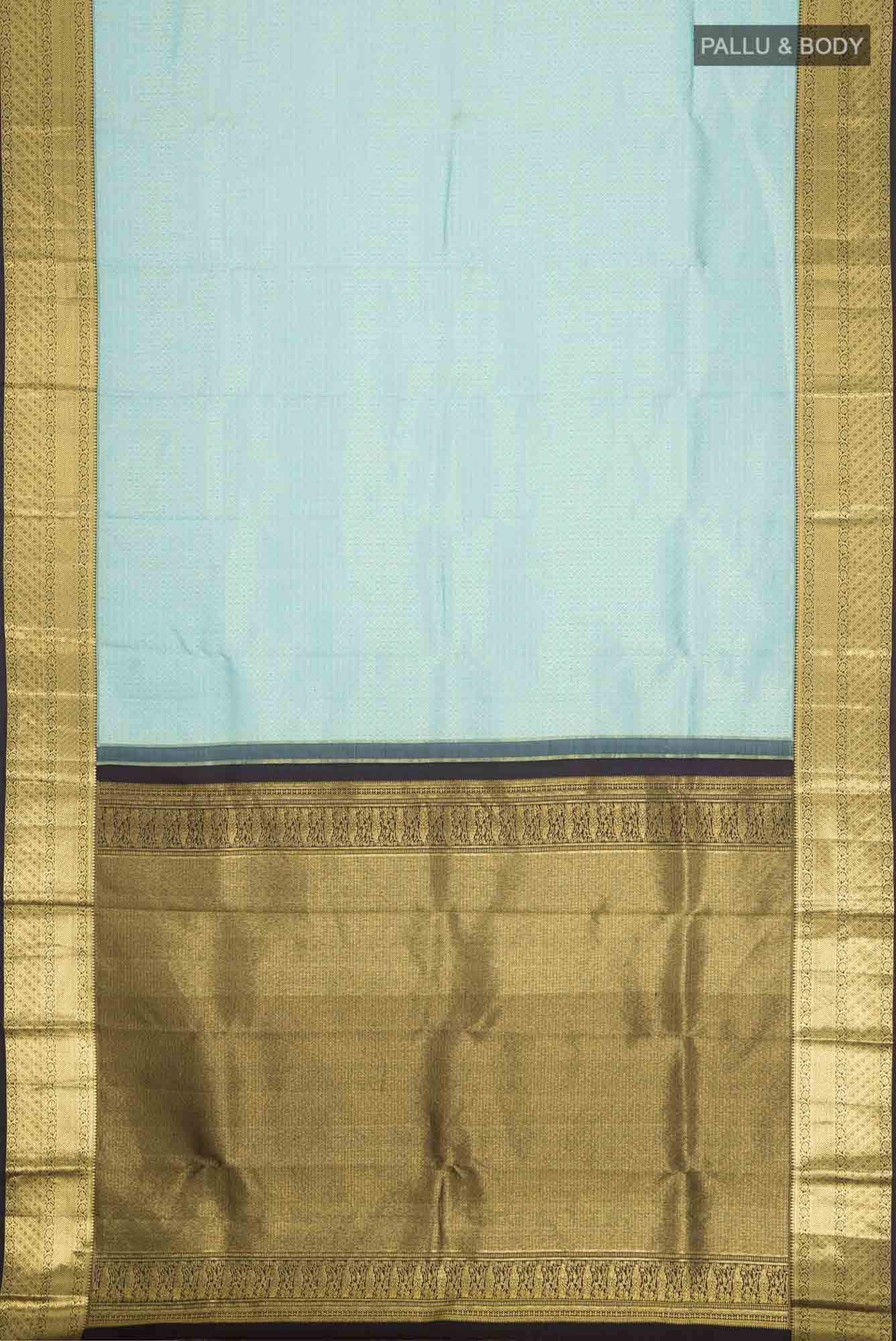 Blue Kanchipuram Silk Saree