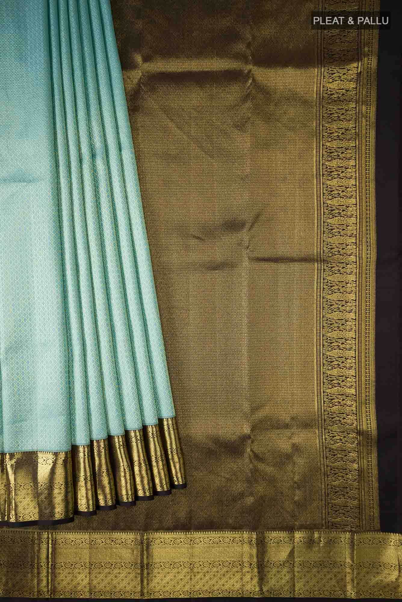 Blue Kanchipuram Silk Saree