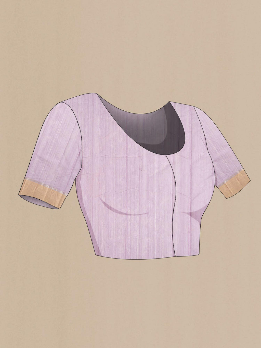 Lavender Chanderi Silk Cotton Saree