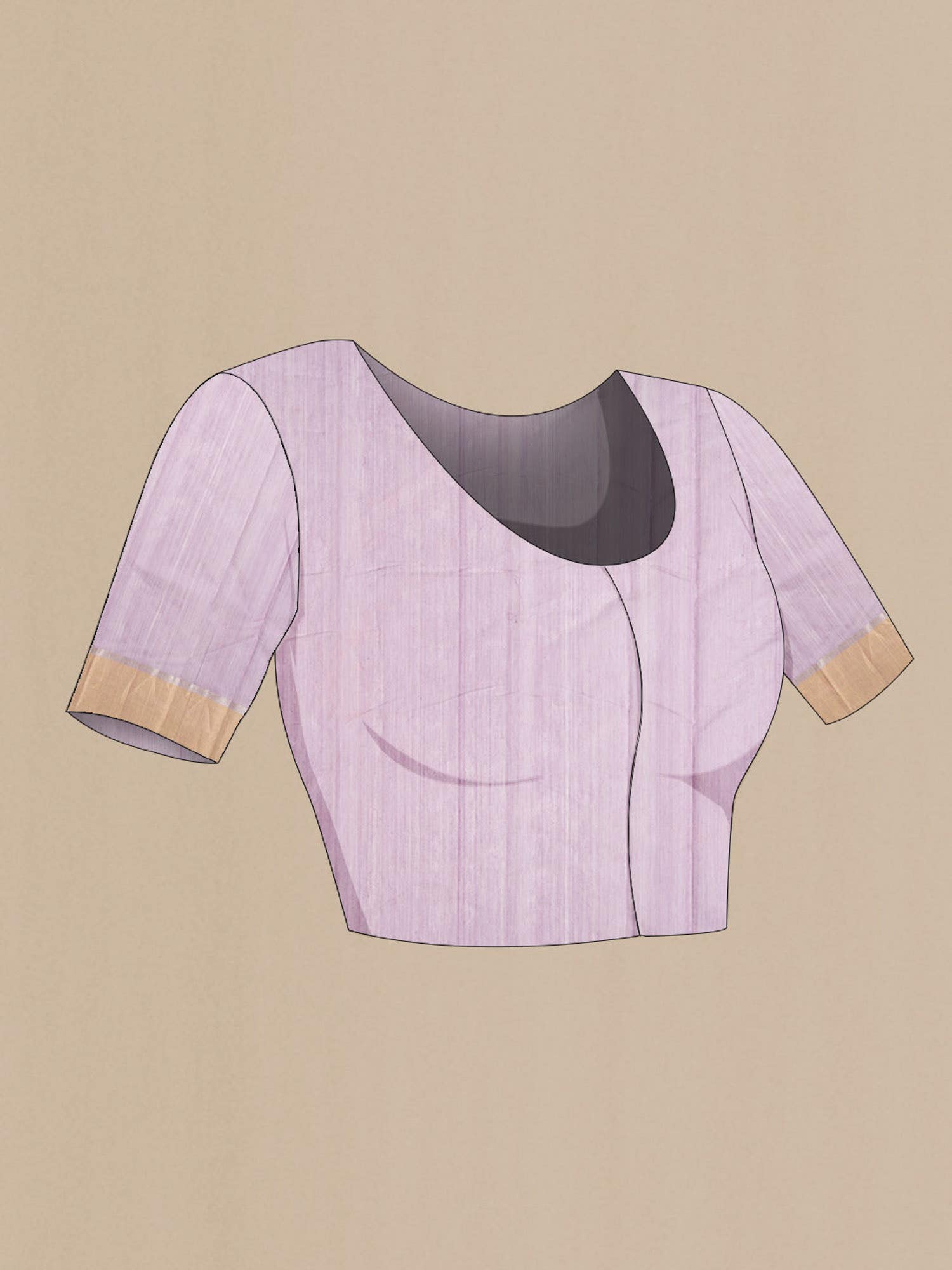 Lavender Chanderi Silk Cotton Saree
