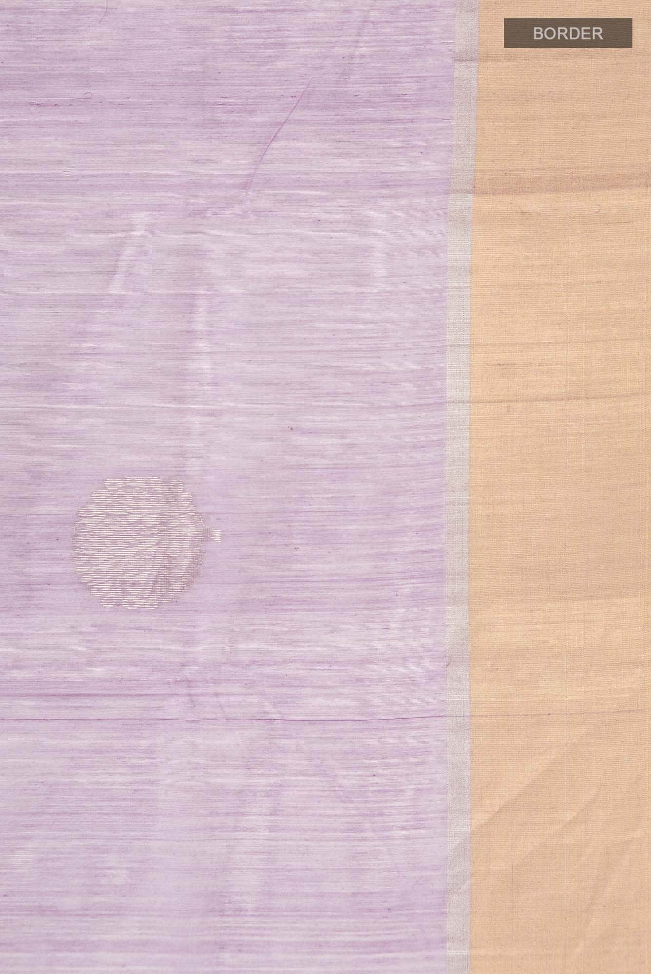 Lavender Chanderi Silk Cotton Saree