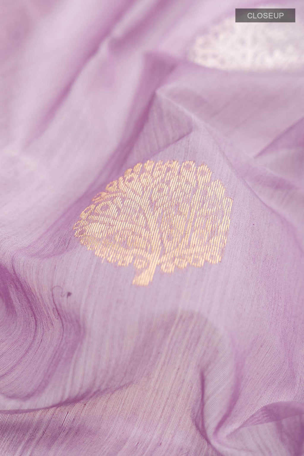 Lavender Chanderi Silk Cotton Saree