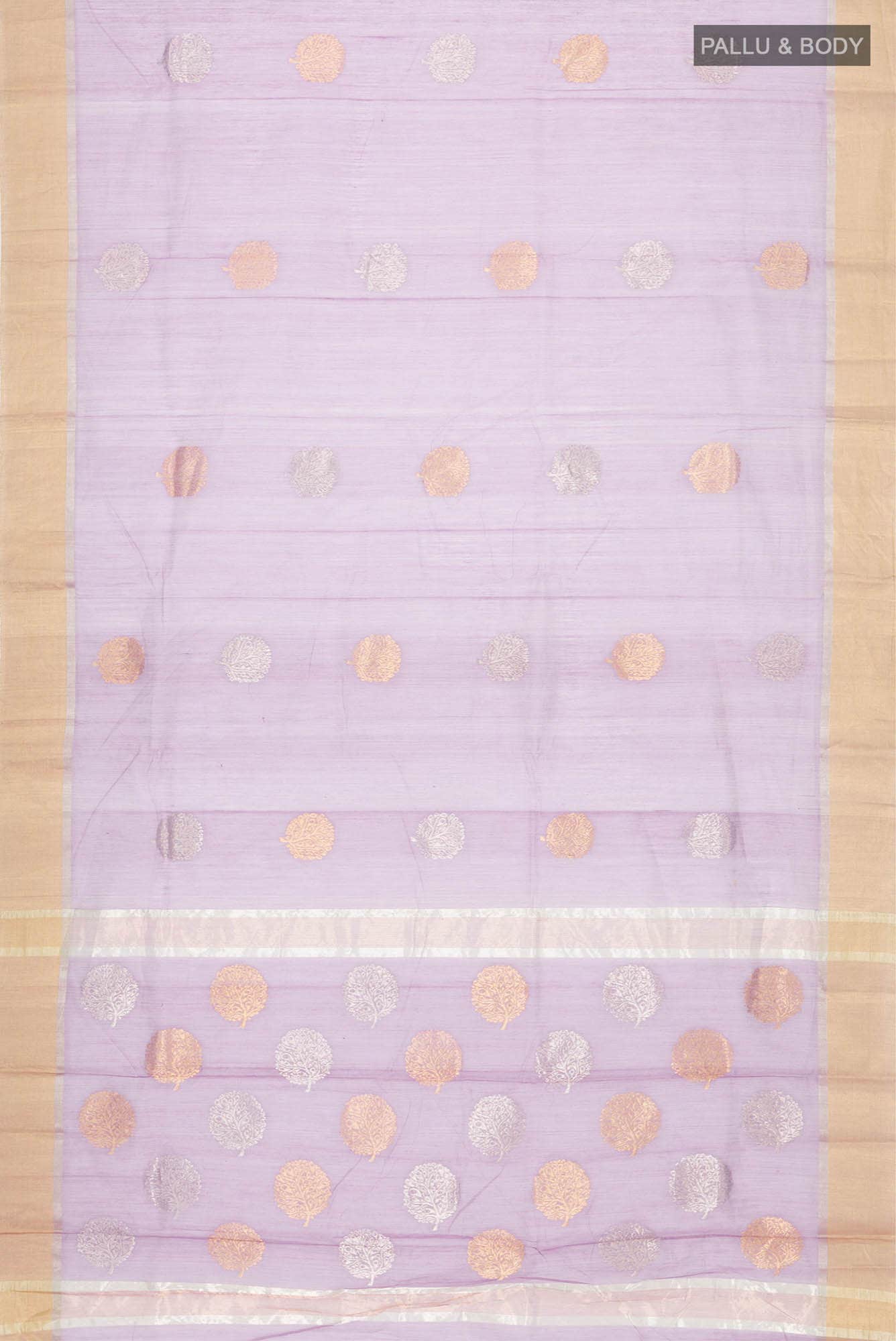 Lavender Chanderi Silk Cotton Saree