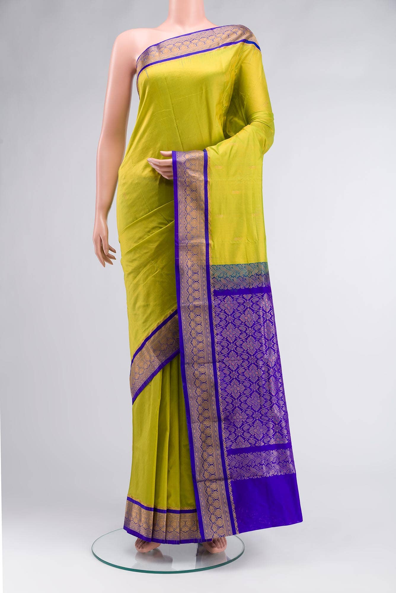 Green Bangalore Silk Saree