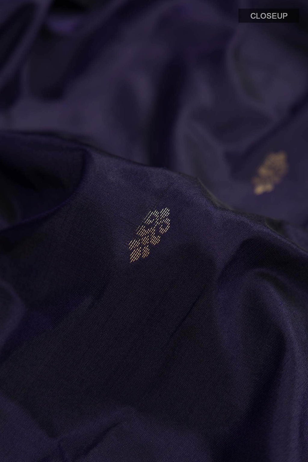 Navy Blue Bangalore Silk Saree
