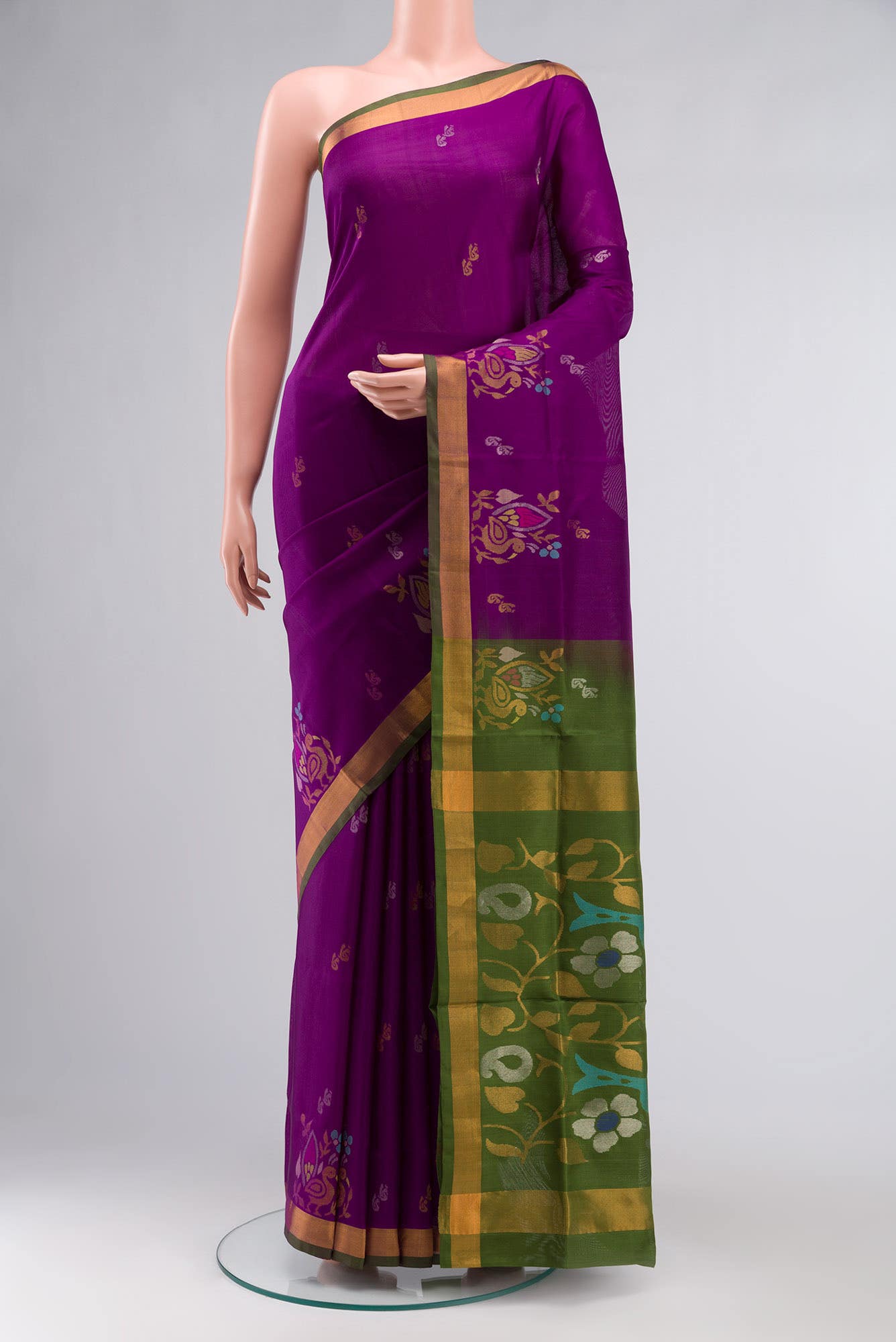 Purple Uppada Silk Saree