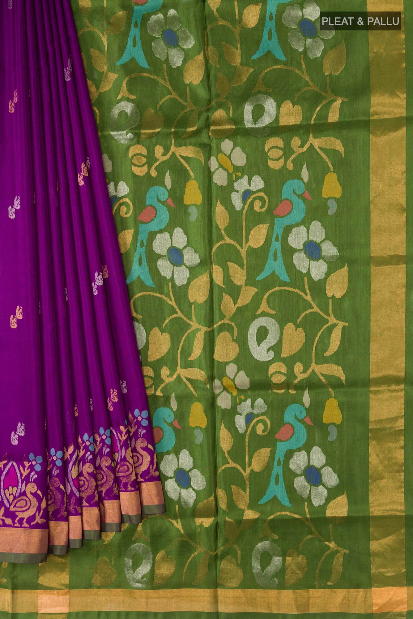 Purple Uppada Silk Saree
