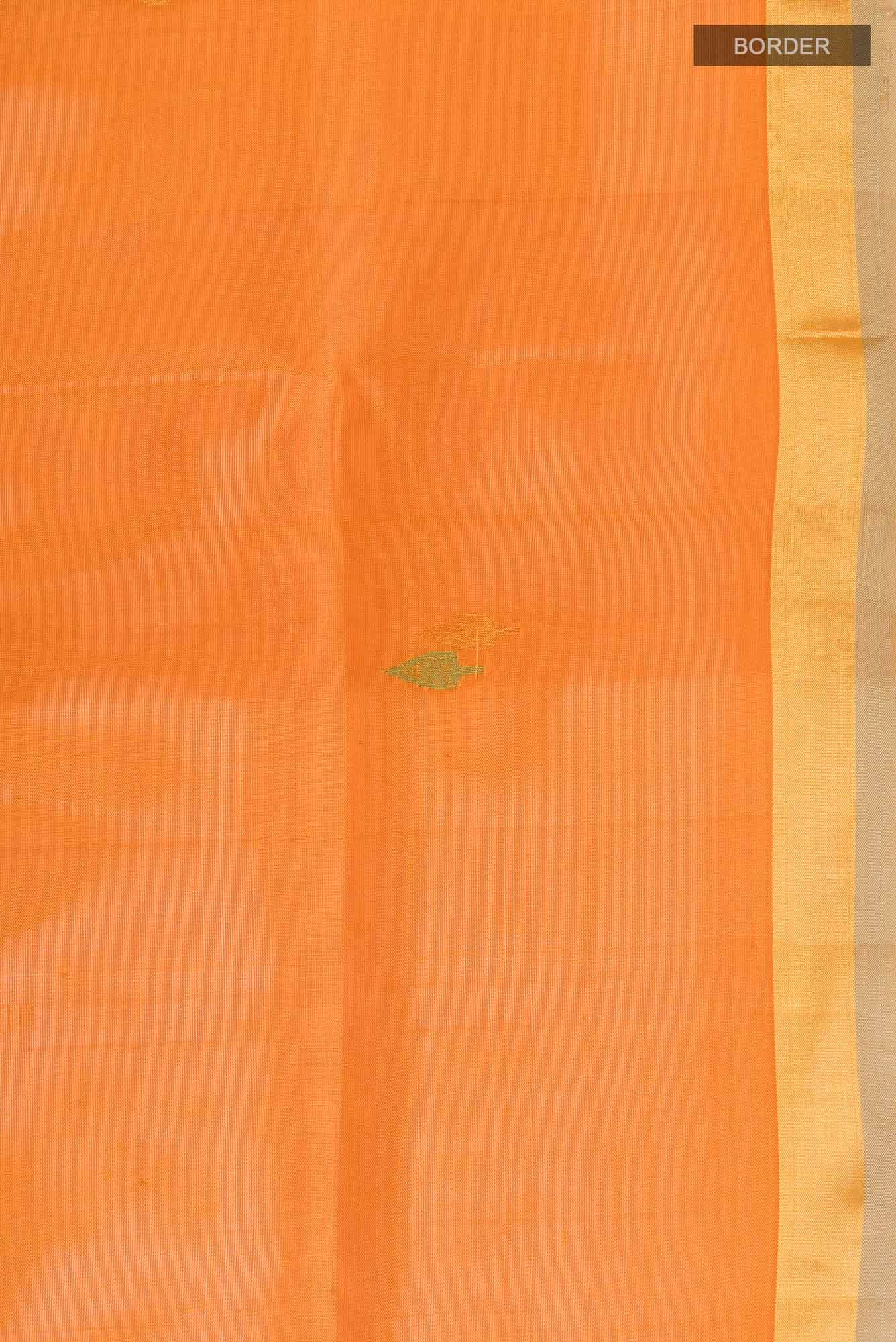 Orange Uppada Silk Saree