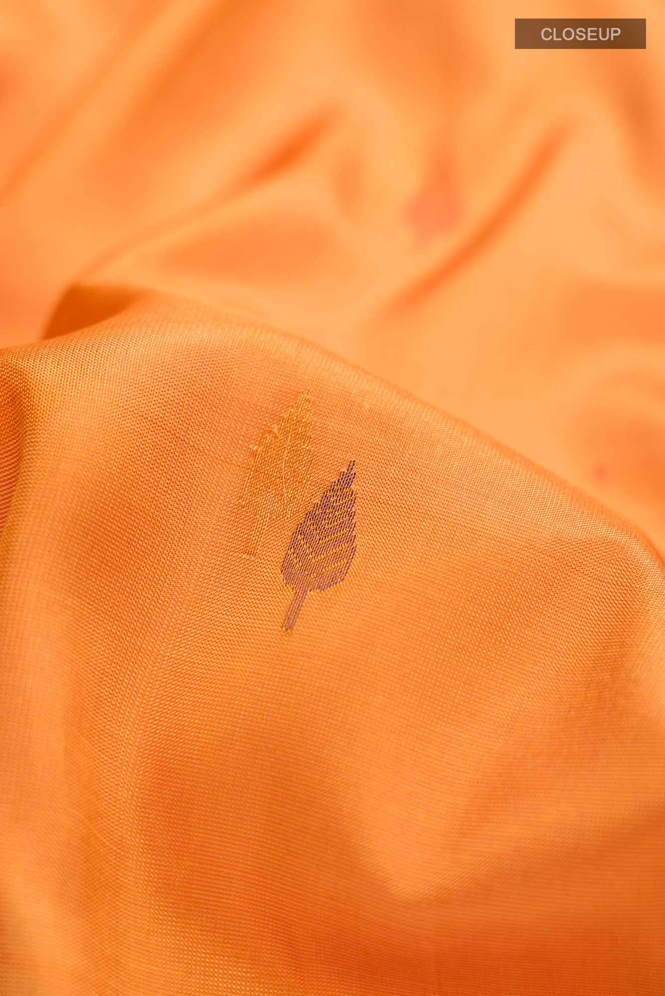 Orange Uppada Silk Saree