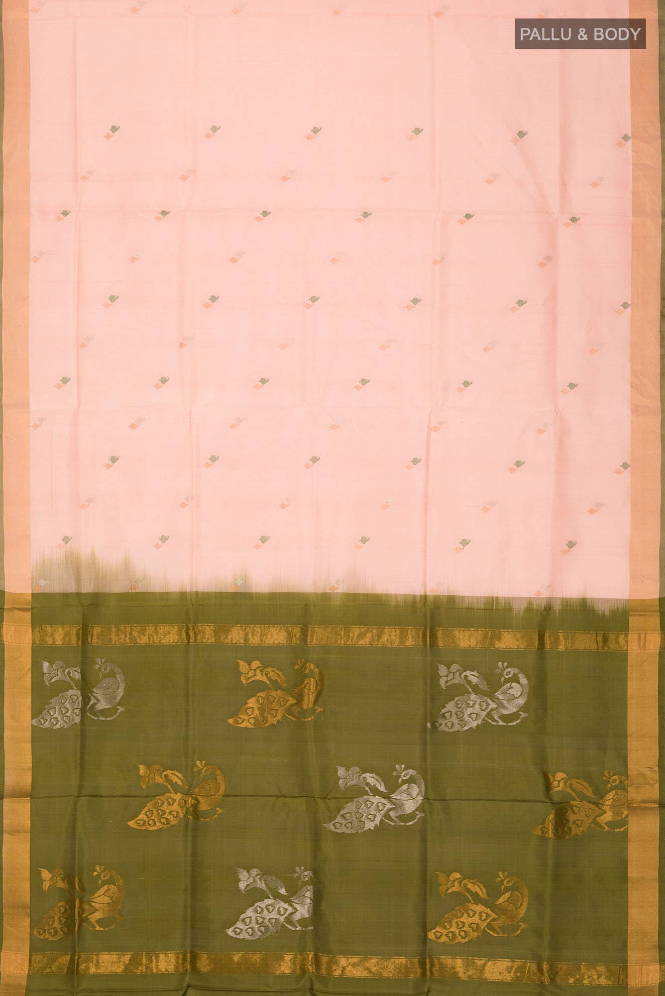 Peach Uppada Silk Saree