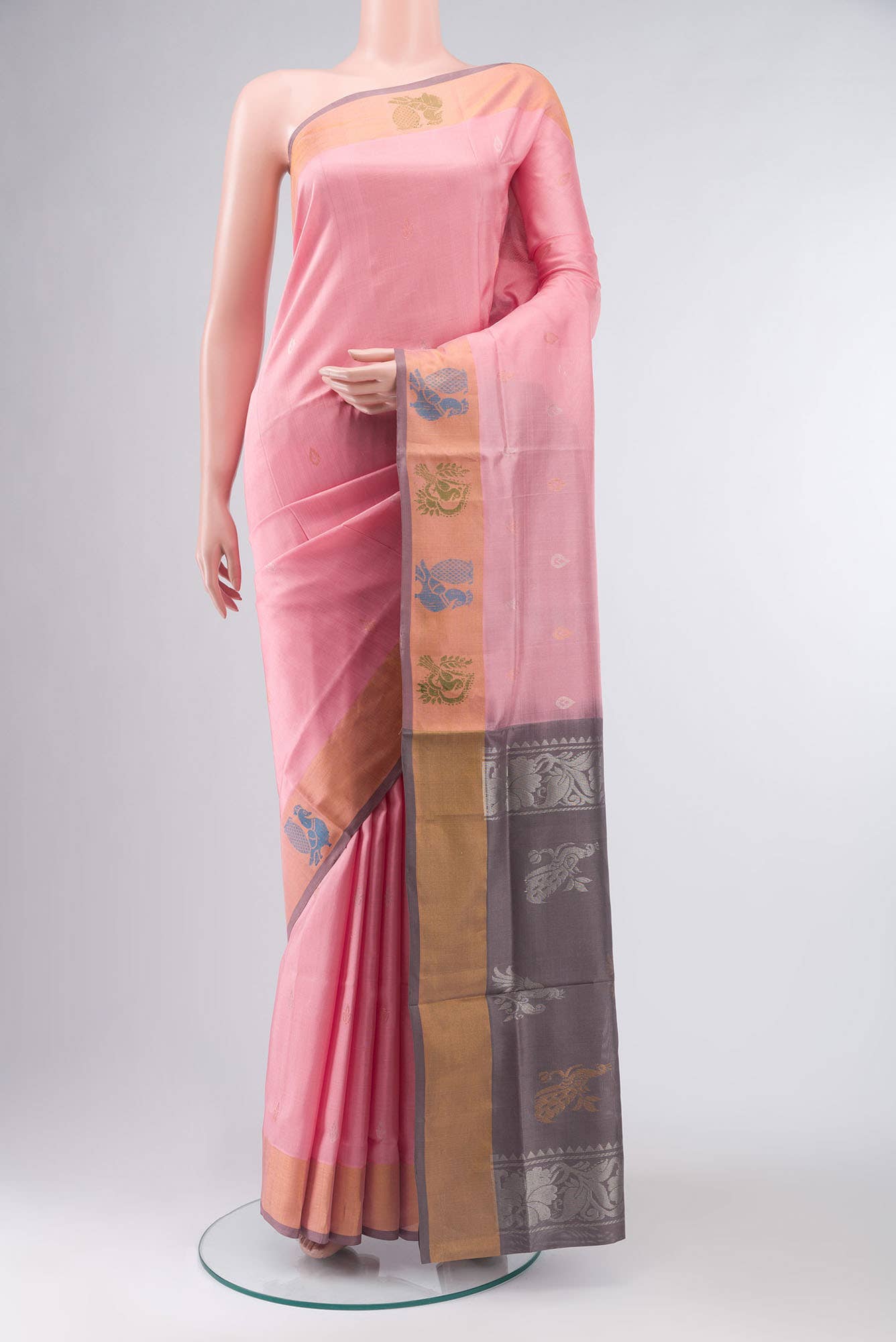 Coral Uppada Silk Saree