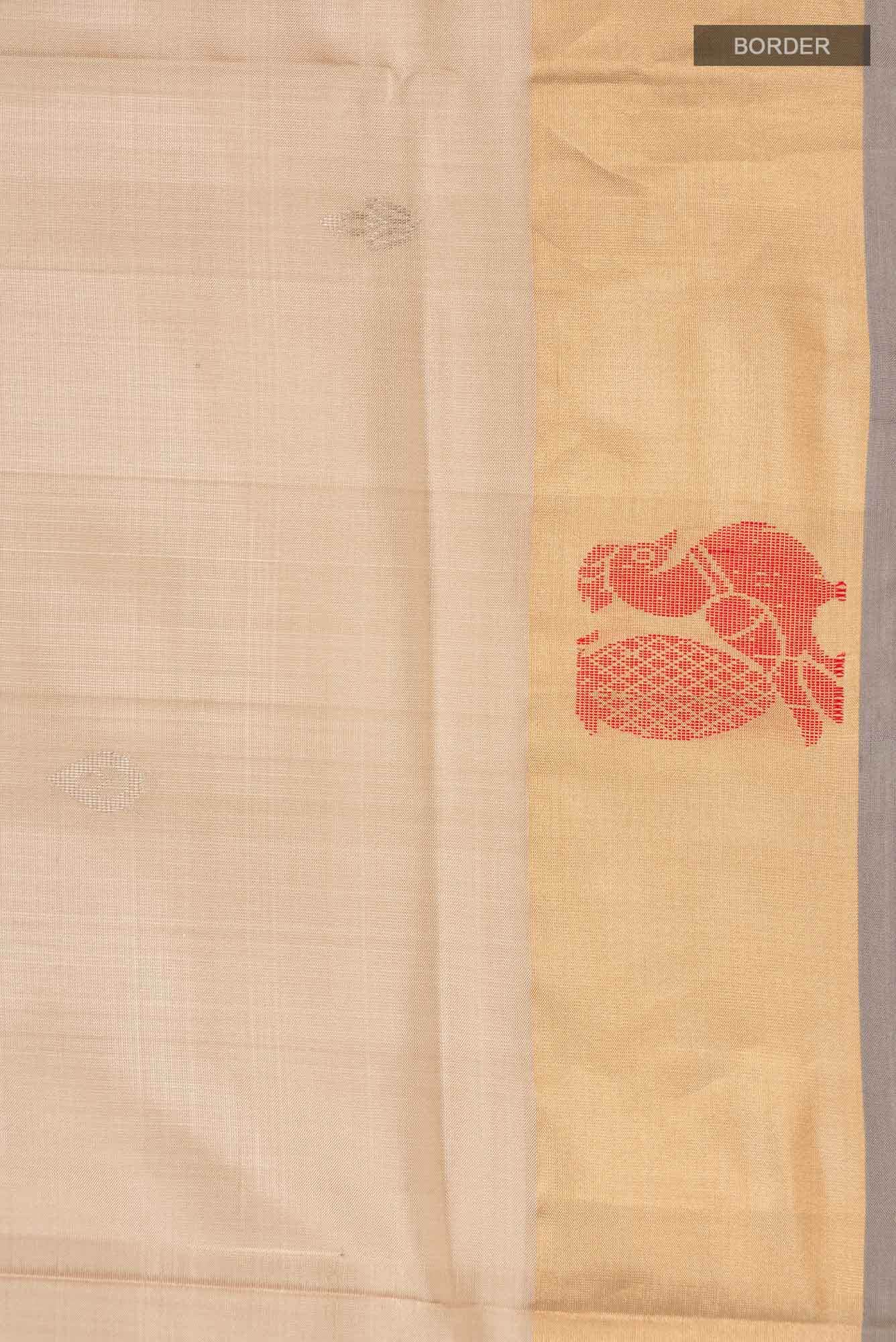 Beige Uppada Silk Saree