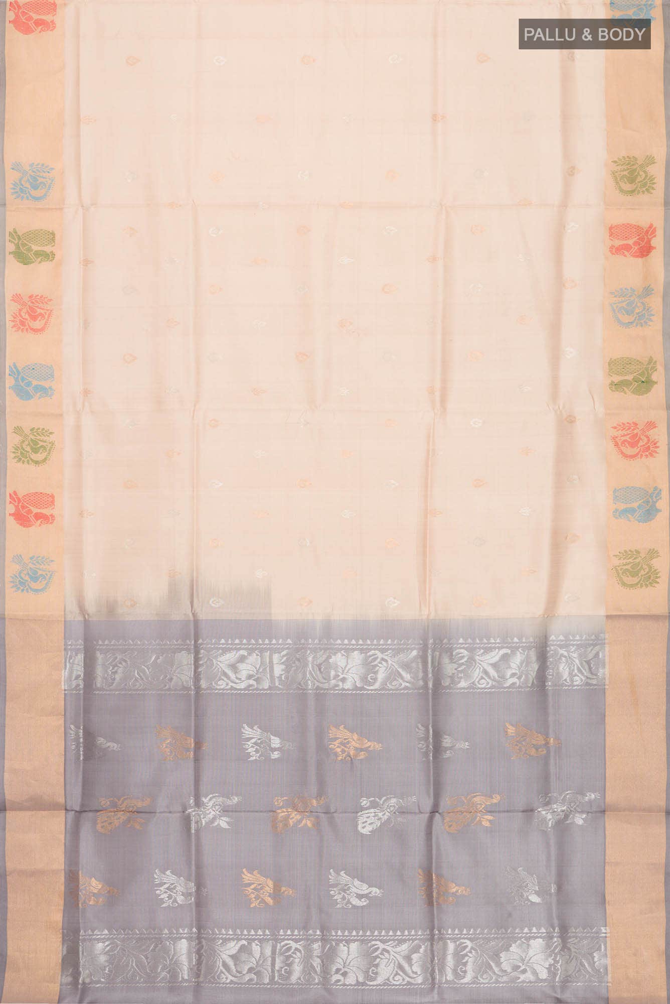 Beige Uppada Silk Saree