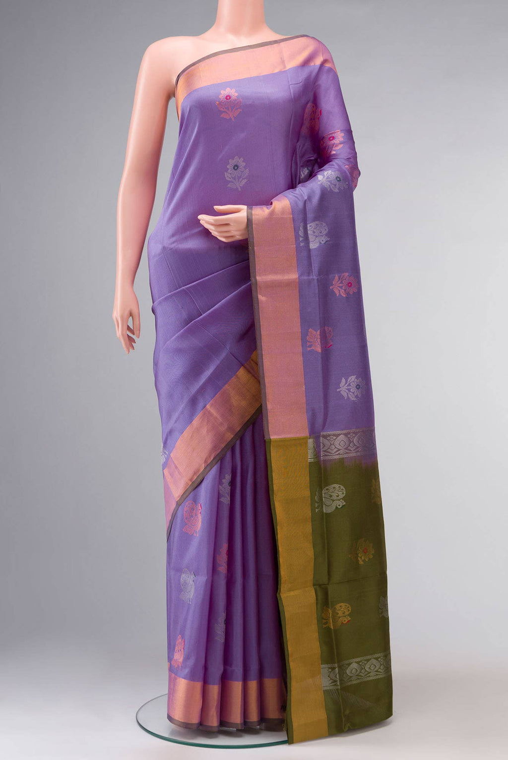 Lavender Uppada Silk Saree