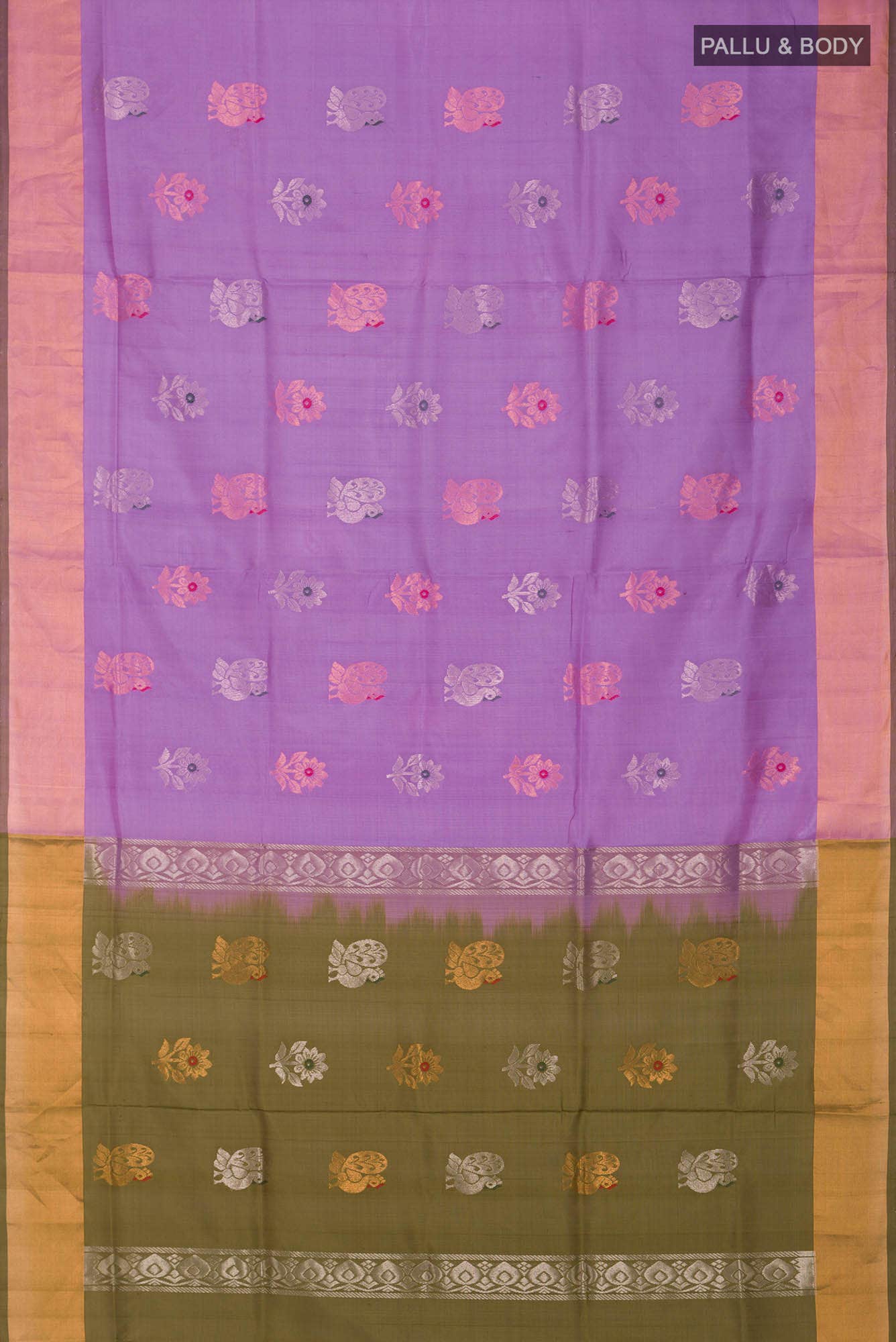 Lavender Uppada Silk Saree